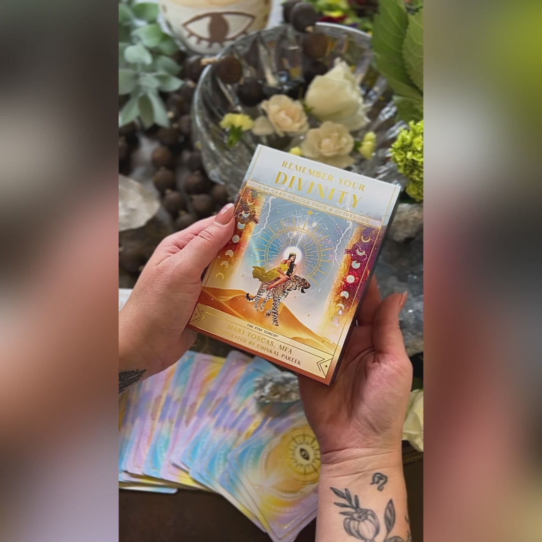 Remember Your Divinity Deck // 55 Card Oracle Deck | The Pine Torch