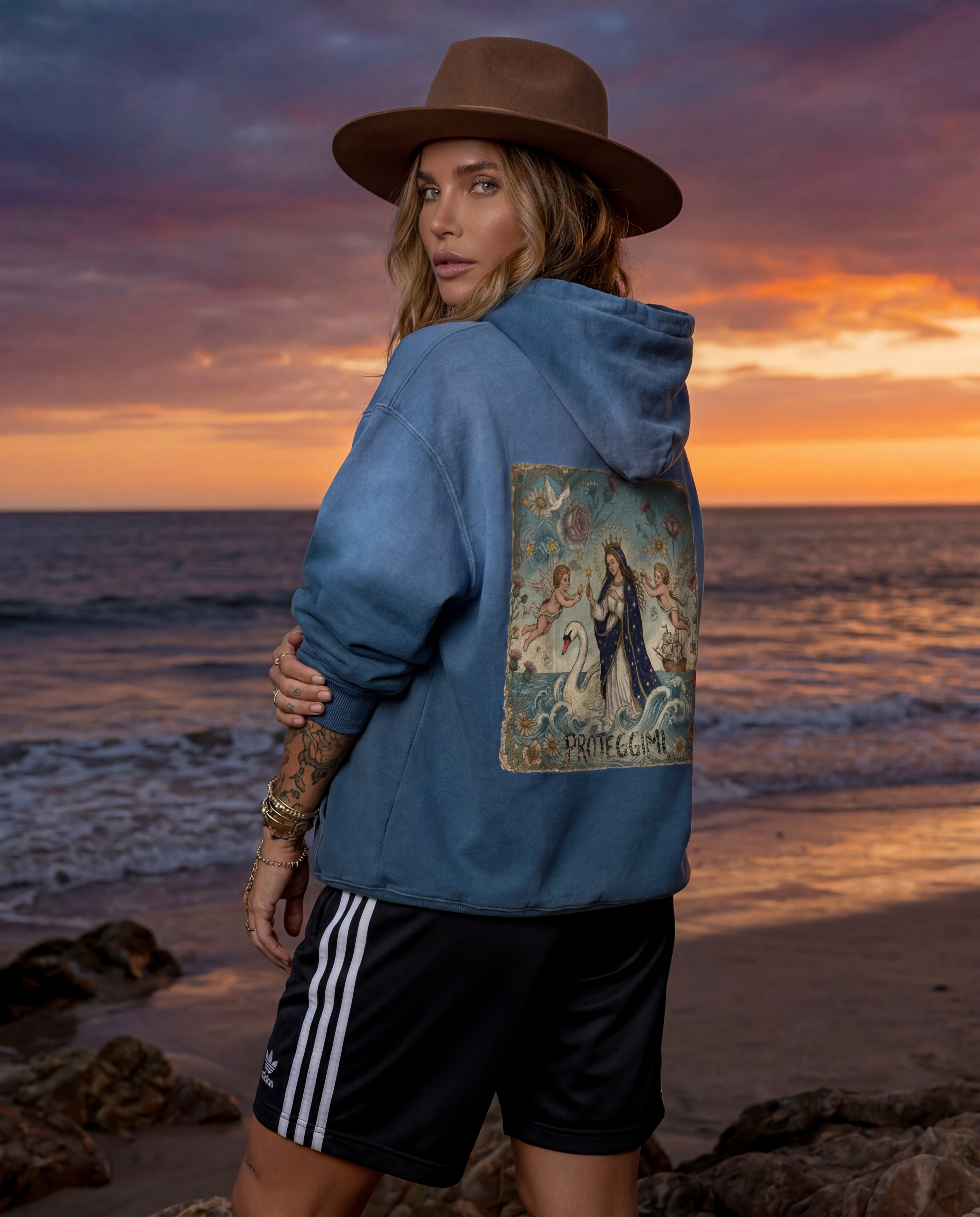 Proteggimi // Heavyweight Sunfade Oversized Hoodie