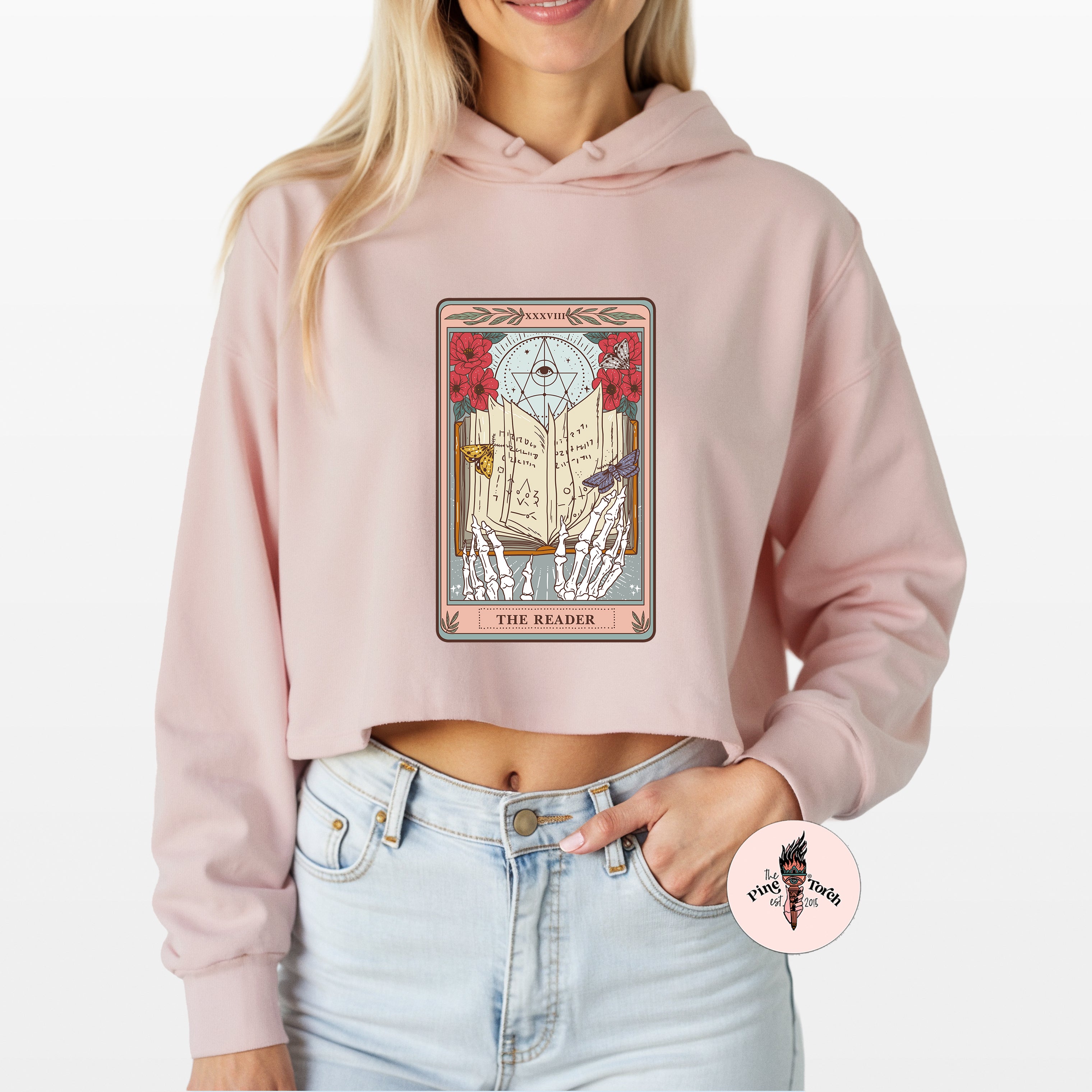 THE READER // CROP HOODIE