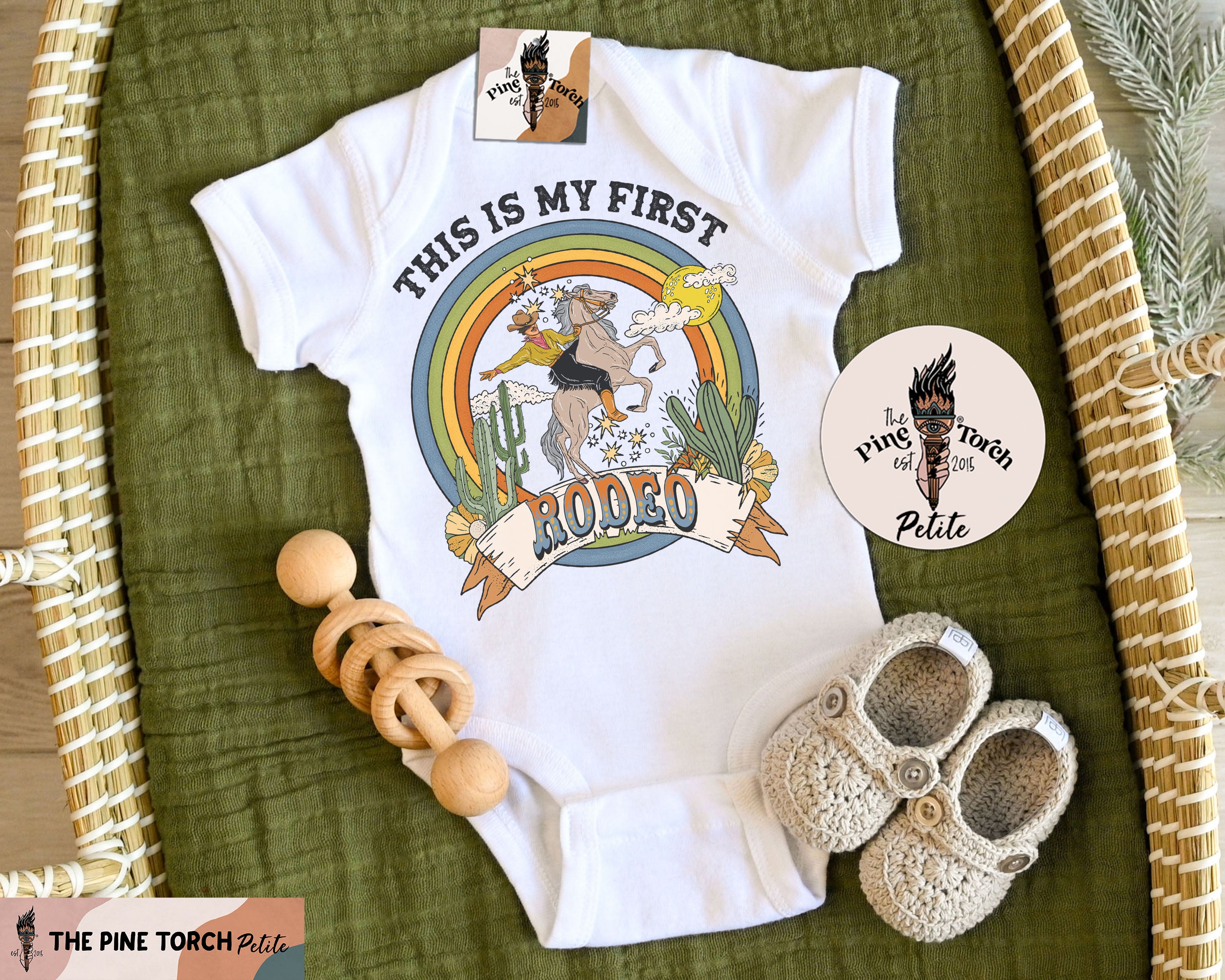 « PERSONALIZED FIRST RODEO » BODYSUIT