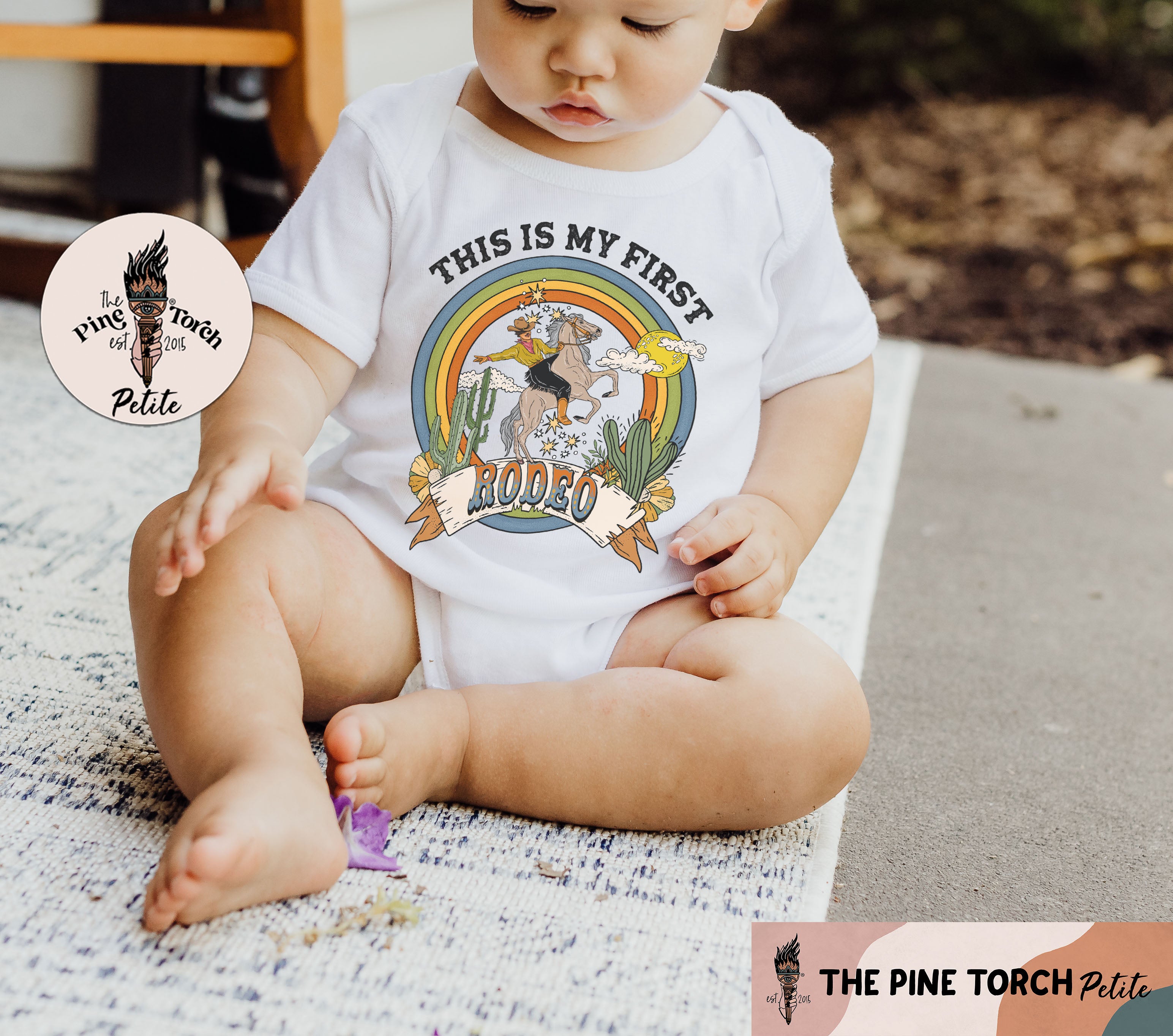 « PERSONALIZED FIRST RODEO » BODYSUIT