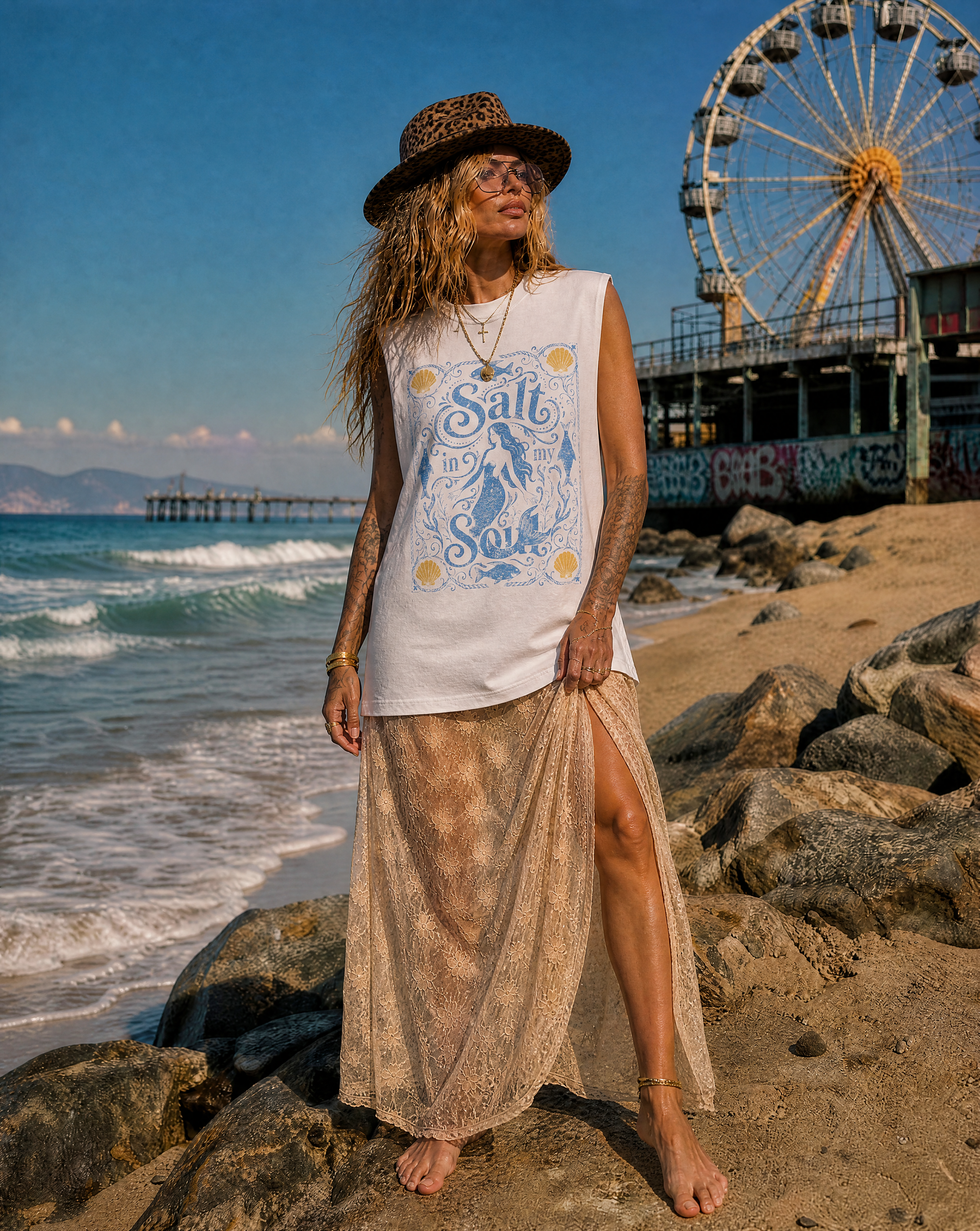 Salt in my Soul // Unisex Boxy Cotton Tank