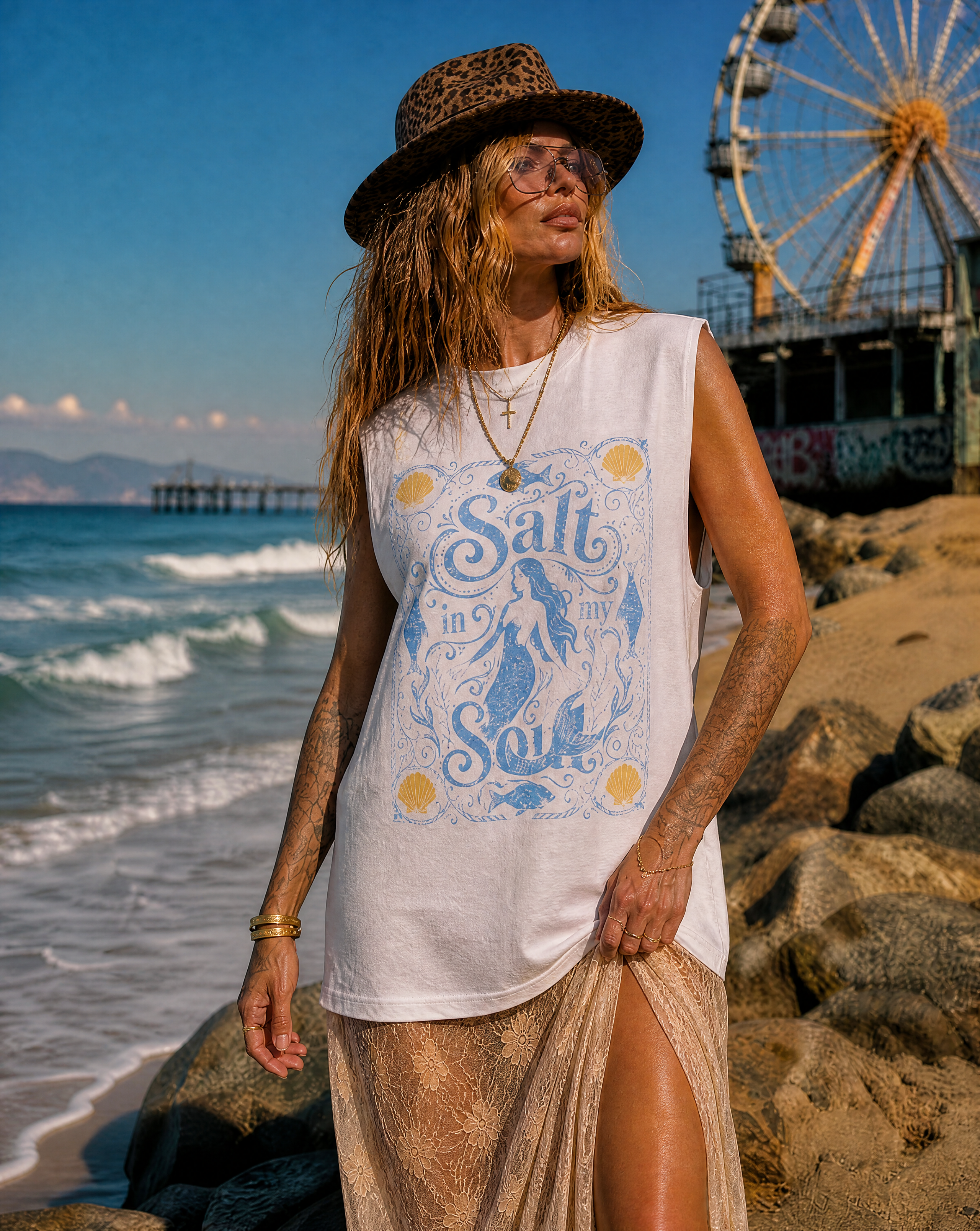 Salt in my Soul // Unisex Boxy Cotton Tank
