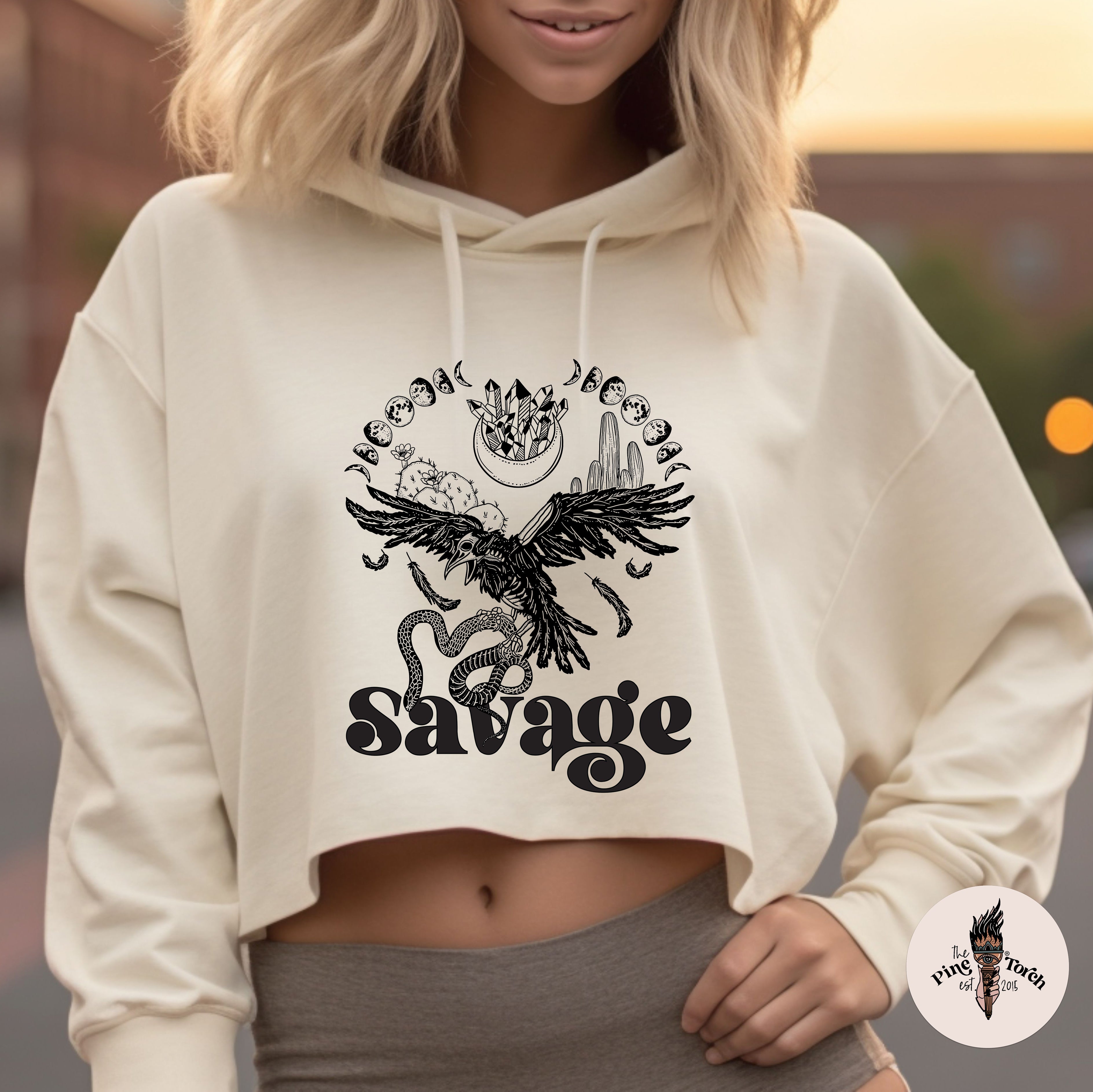 SAVAGE // CROP HOODIE