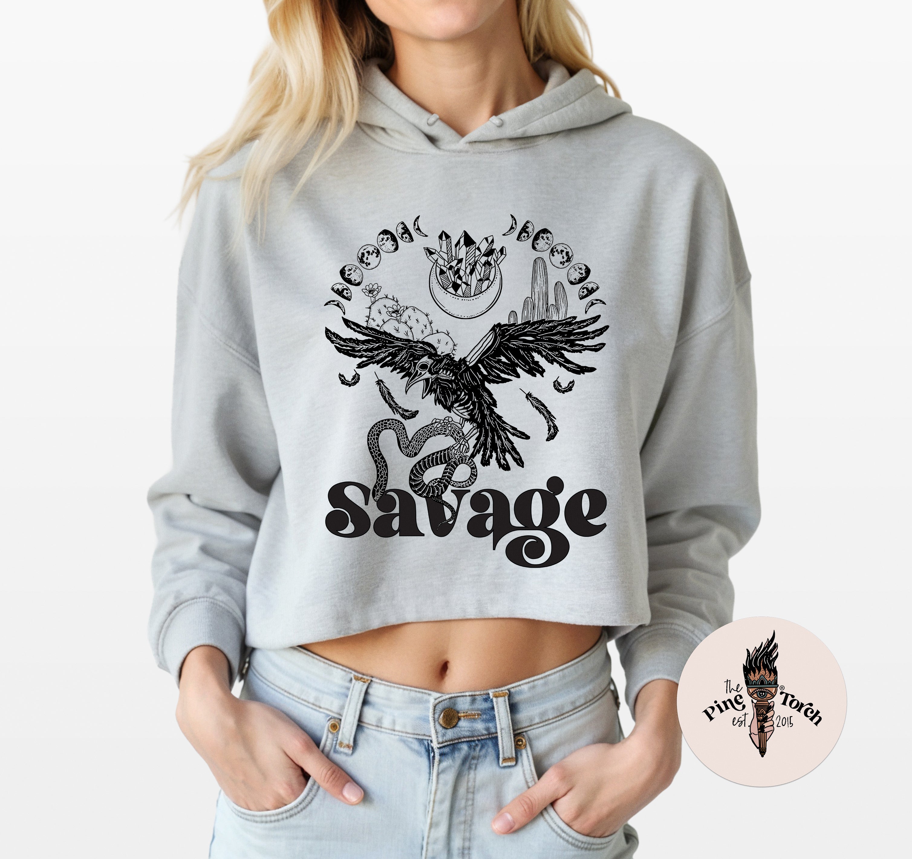 SAVAGE // CROP HOODIE