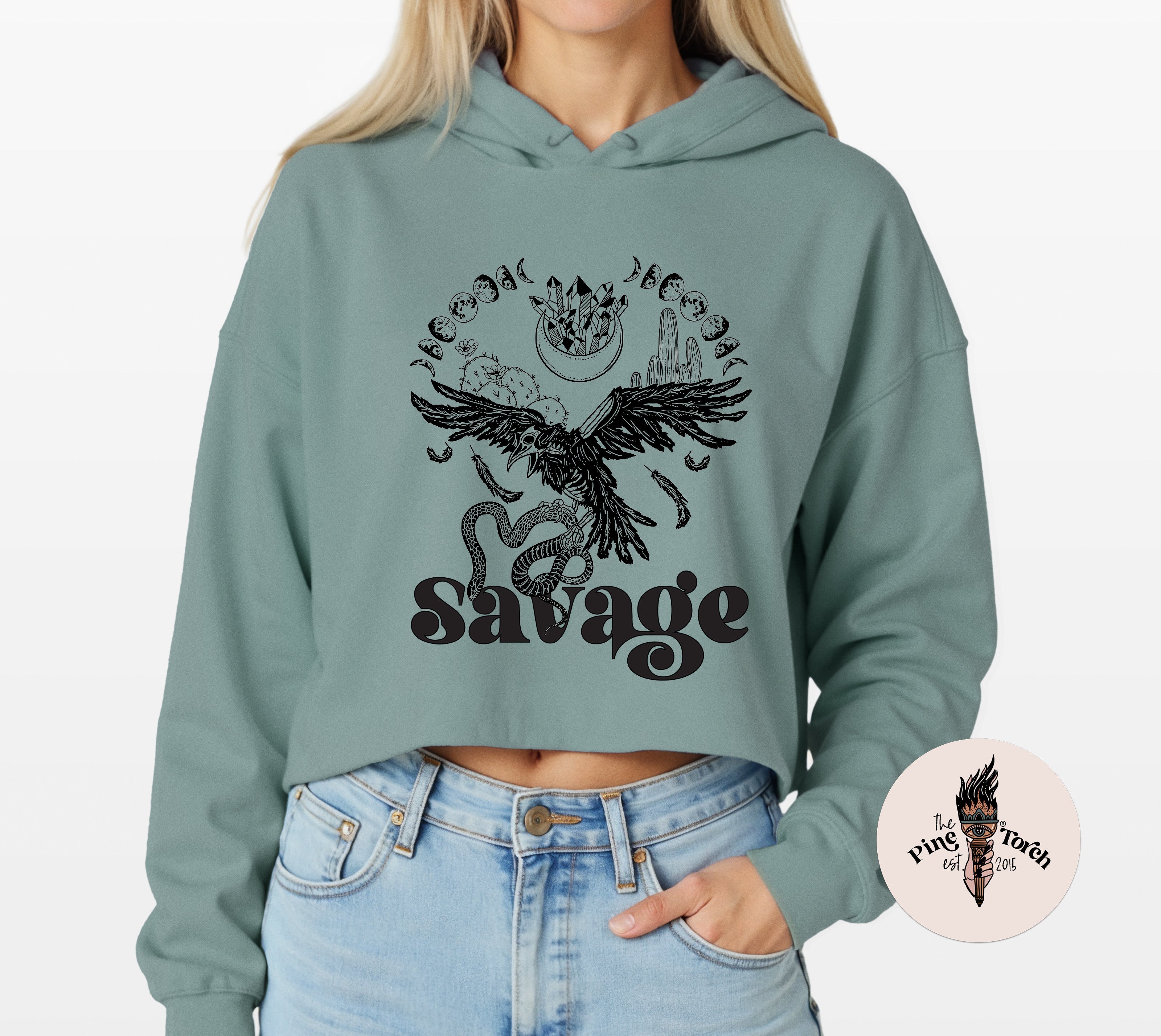 SAVAGE // CROP HOODIE