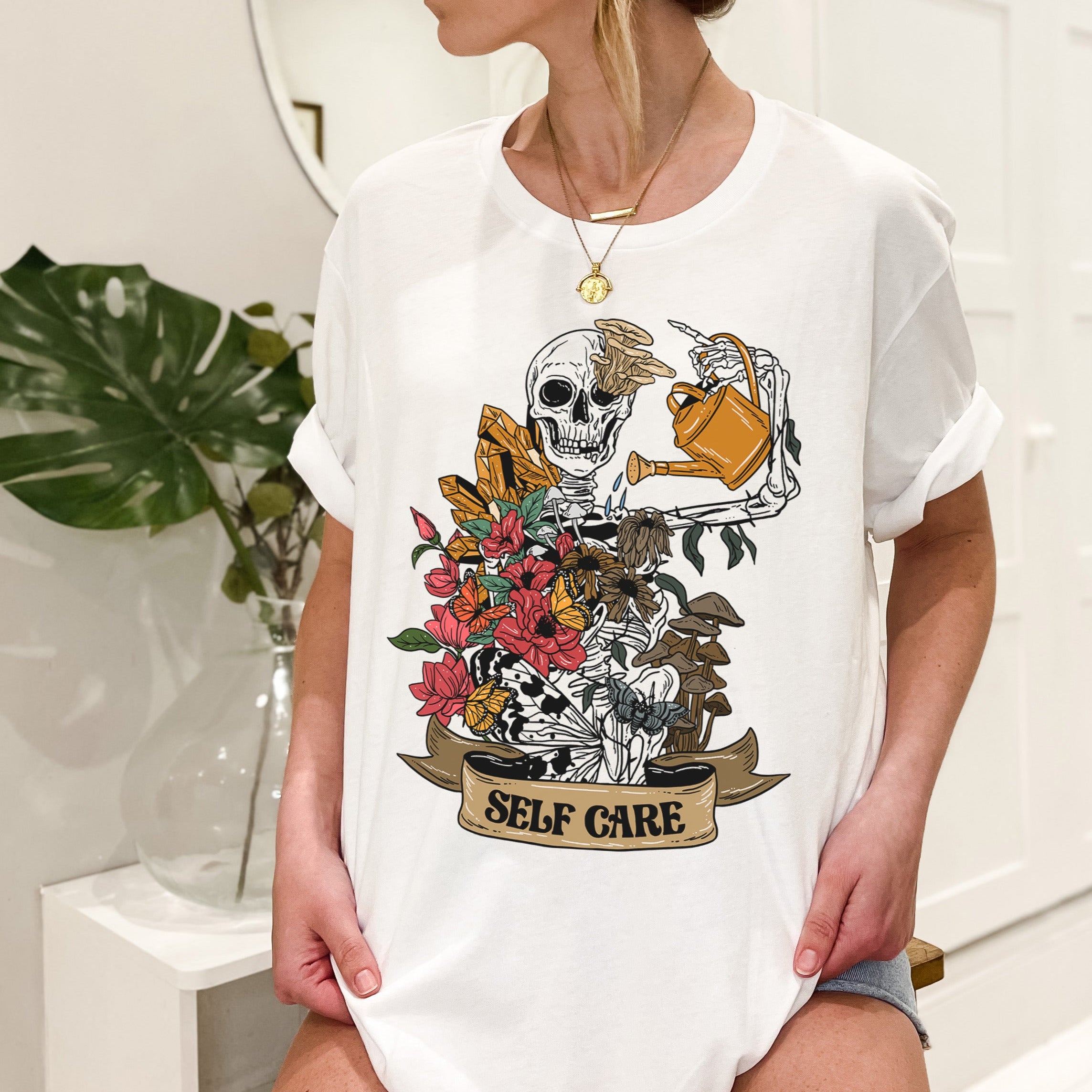 « SELF-CARE SKELETON » UNISEX TEE