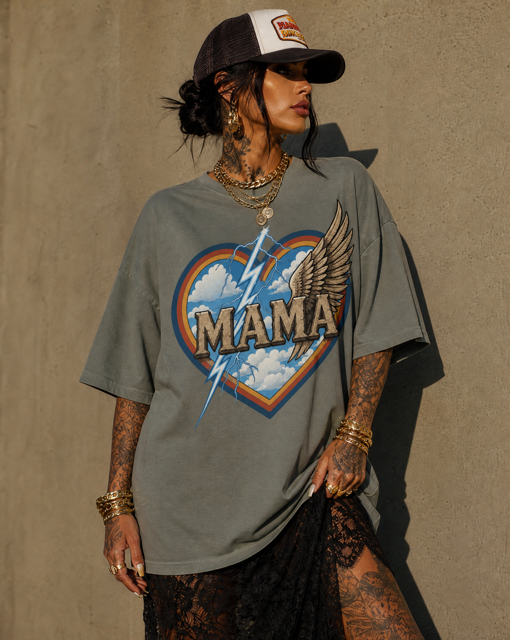 Mama Guardian // Oversized Drop Shoulder T-Shirt