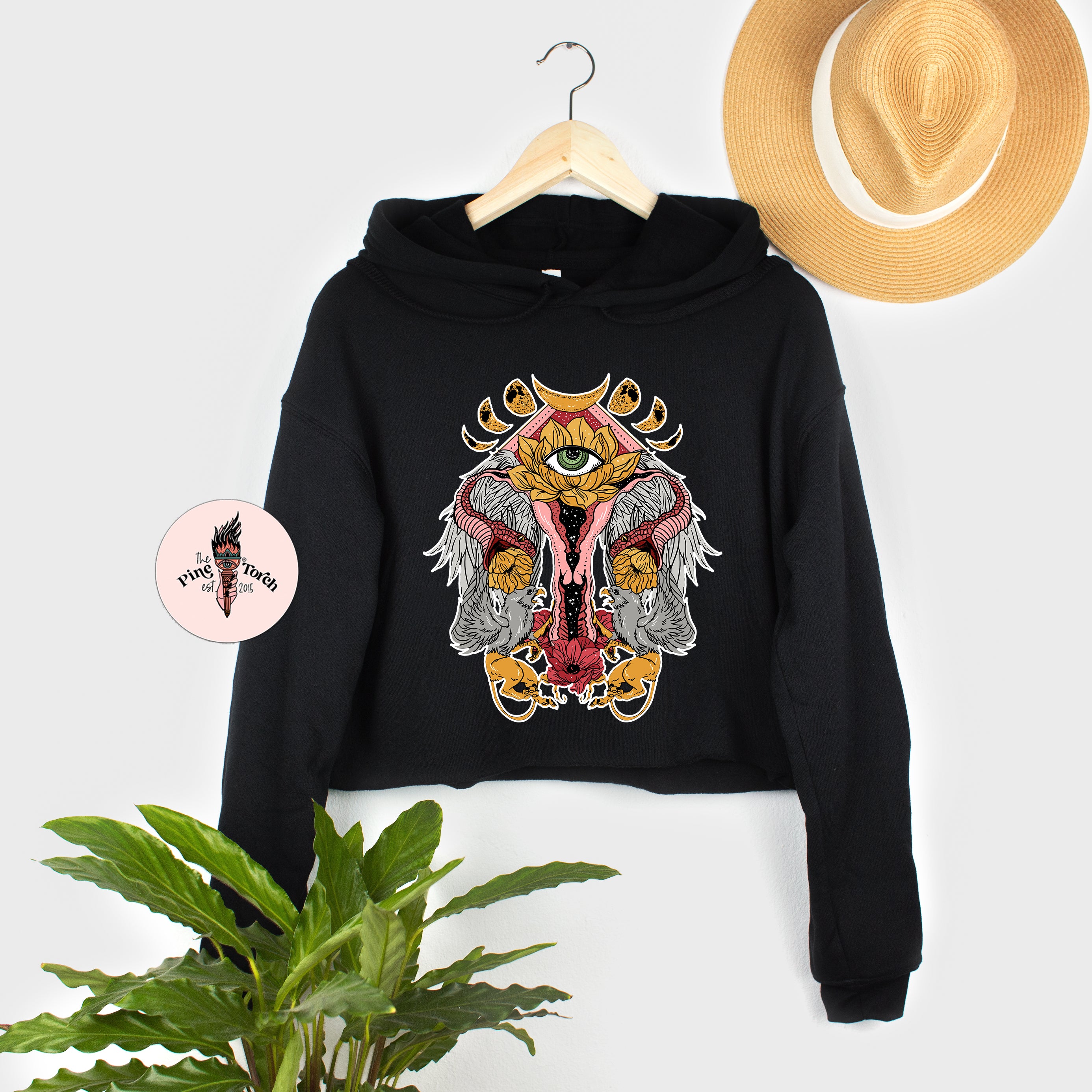 COSMIC UTERUS // CROP HOODIE