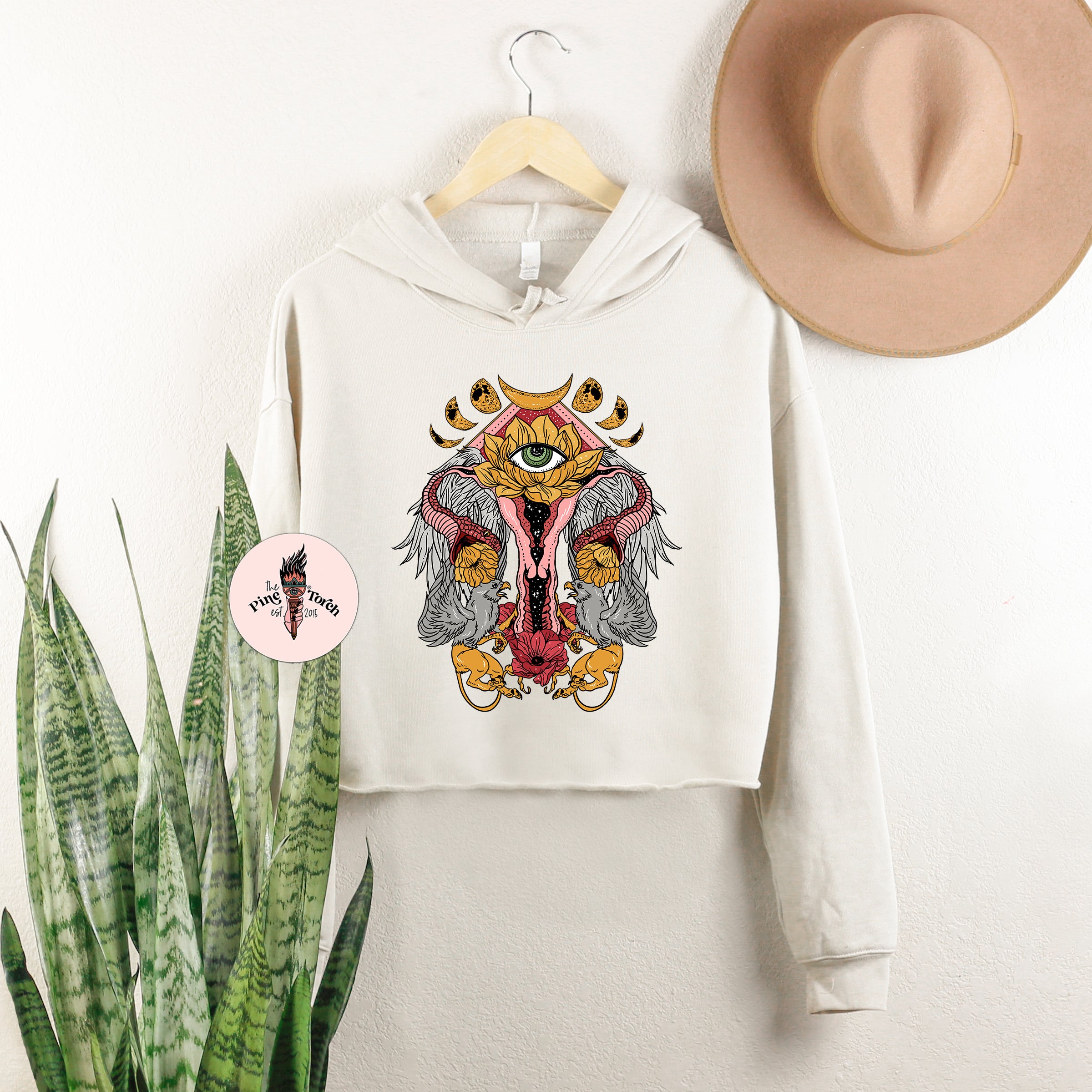 COSMIC UTERUS // CROP HOODIE