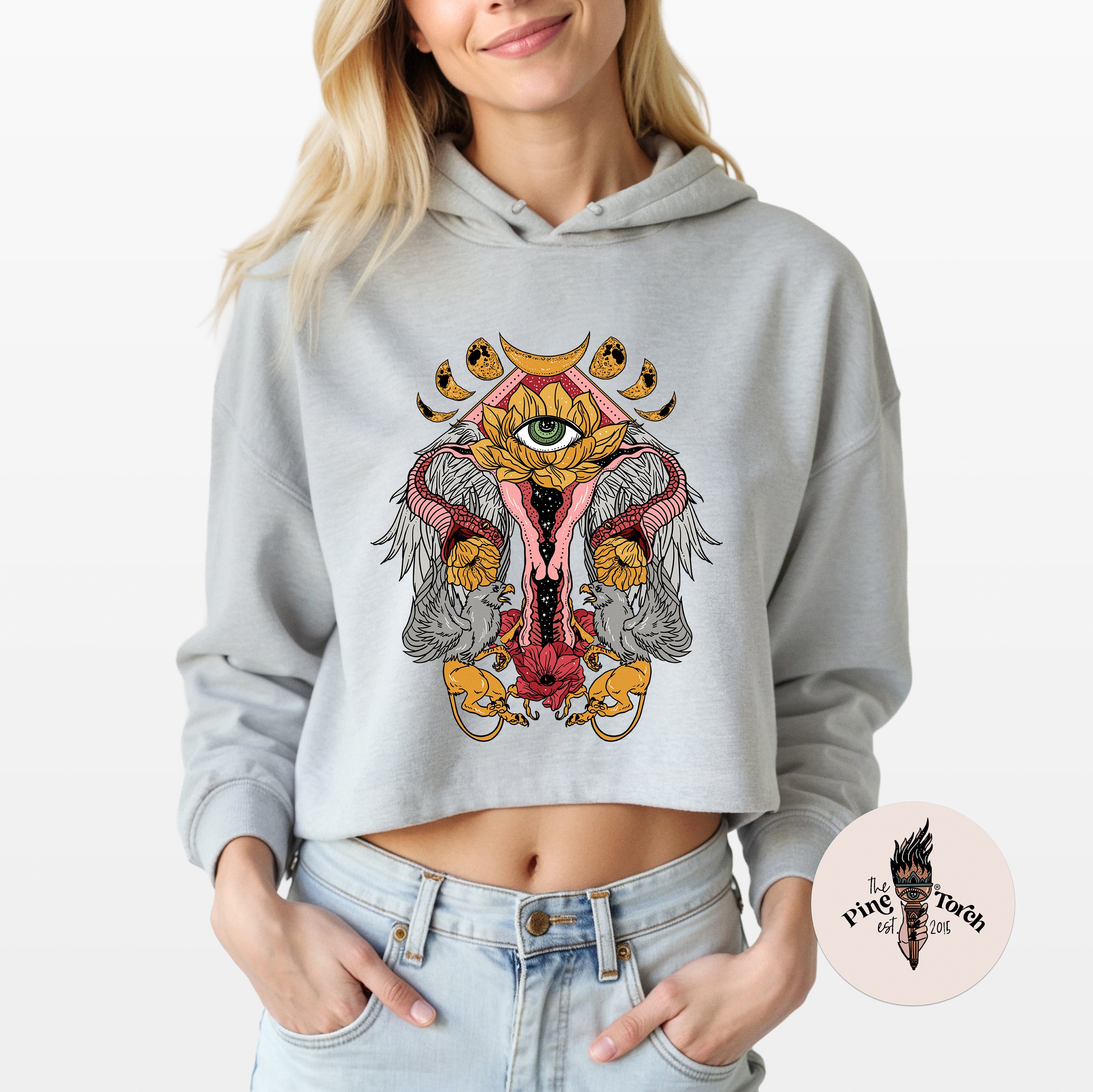 COSMIC UTERUS // CROP HOODIE