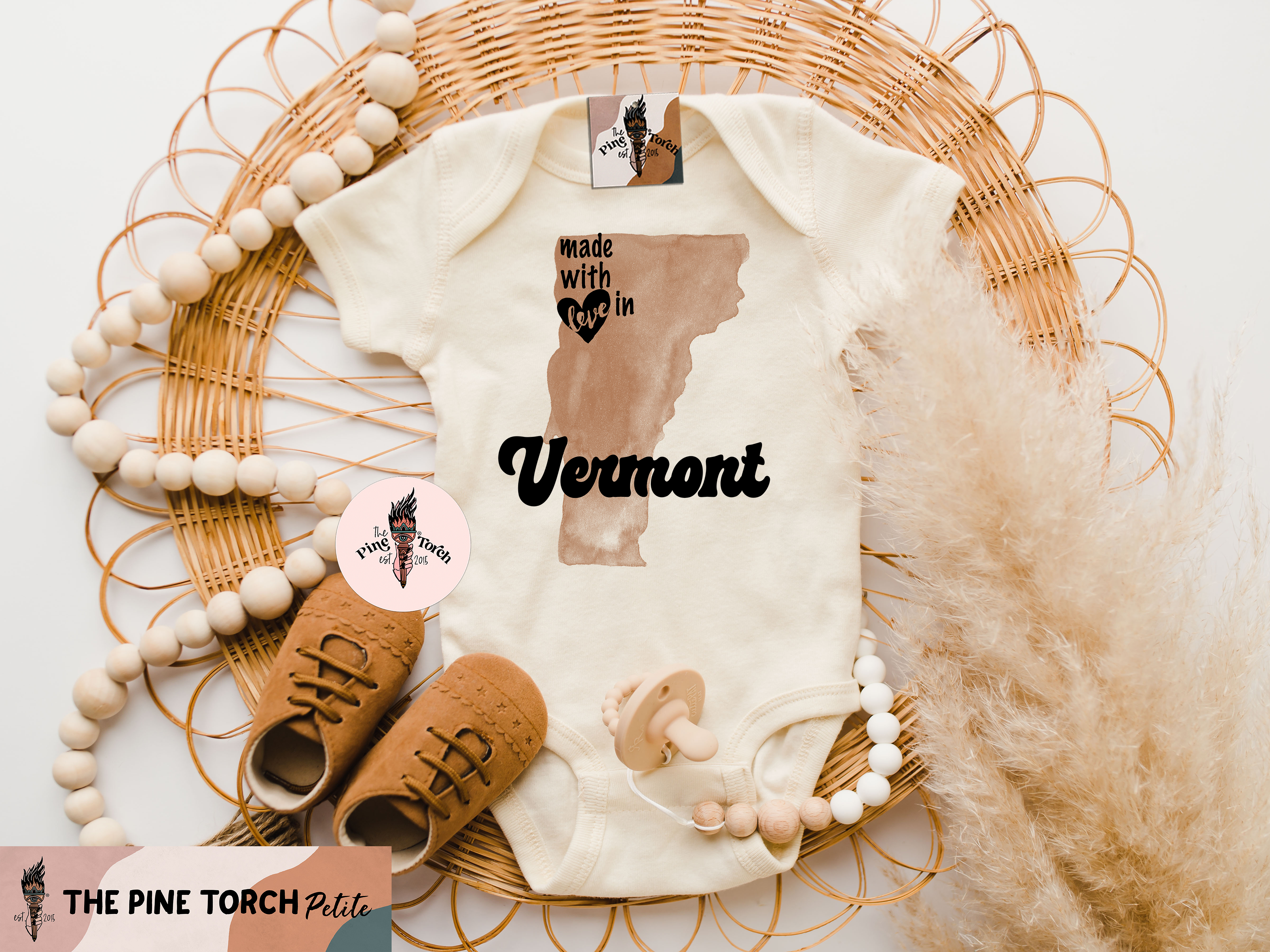 « MADE WITH LOVE IN VERMONT » BODYSUIT