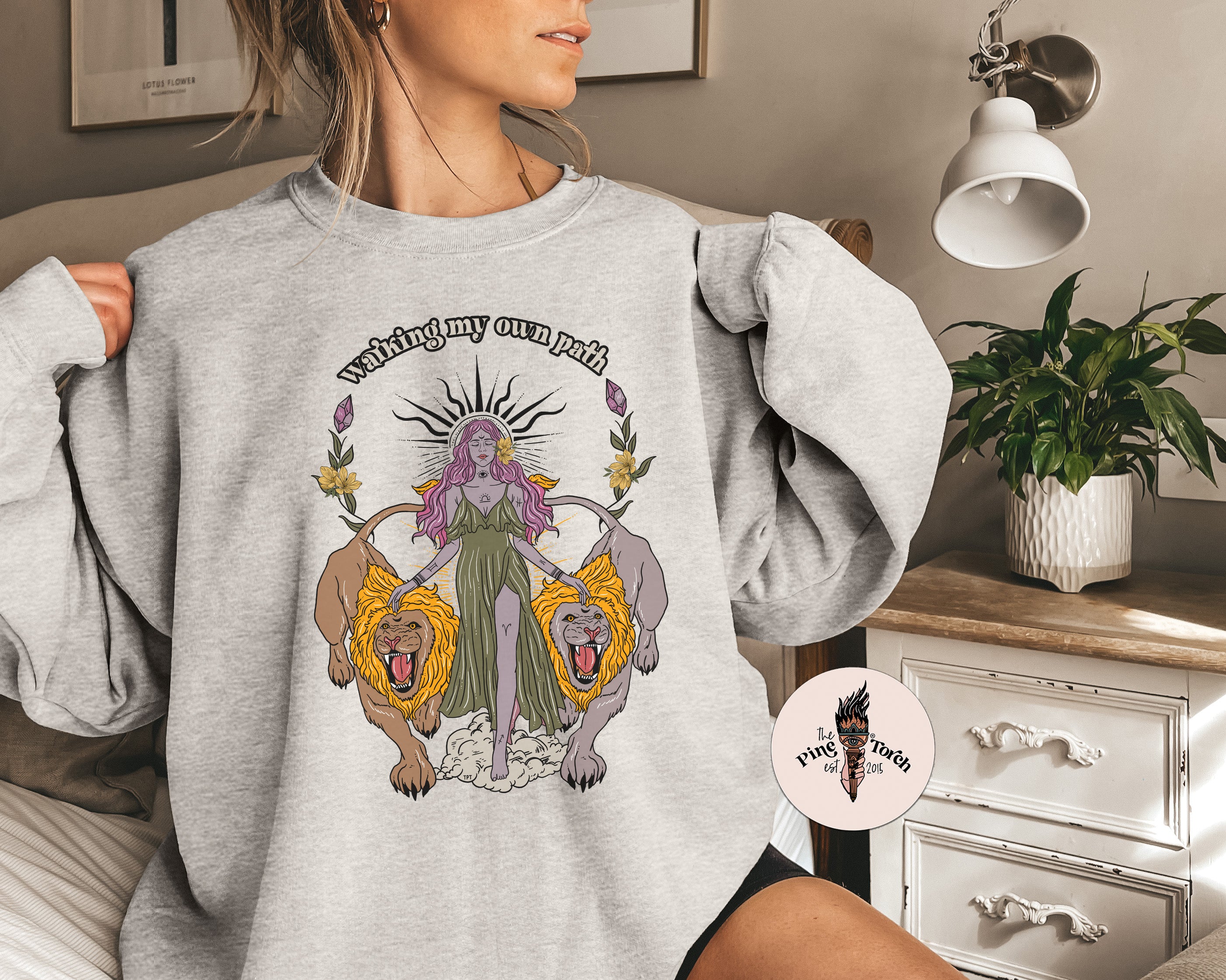 WALKING MY OWN PATH // UNISEX PULLOVER | The Pine Torch WALKING MY OWN PATH // UNISEX PULLOVER | The Pine Torch
