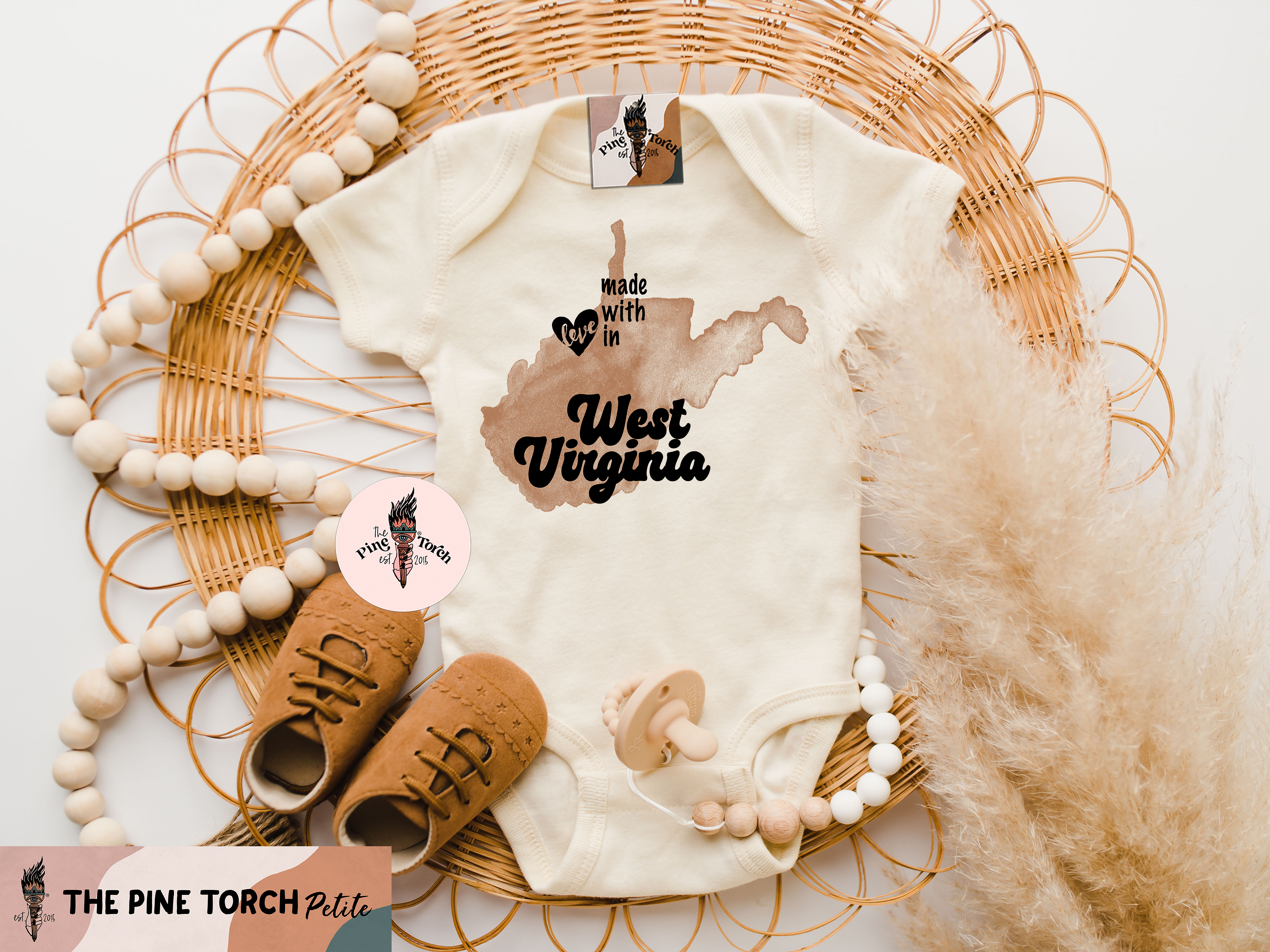 « MADE WITH LOVE IN WEST VIRGINIA » BODYSUIT