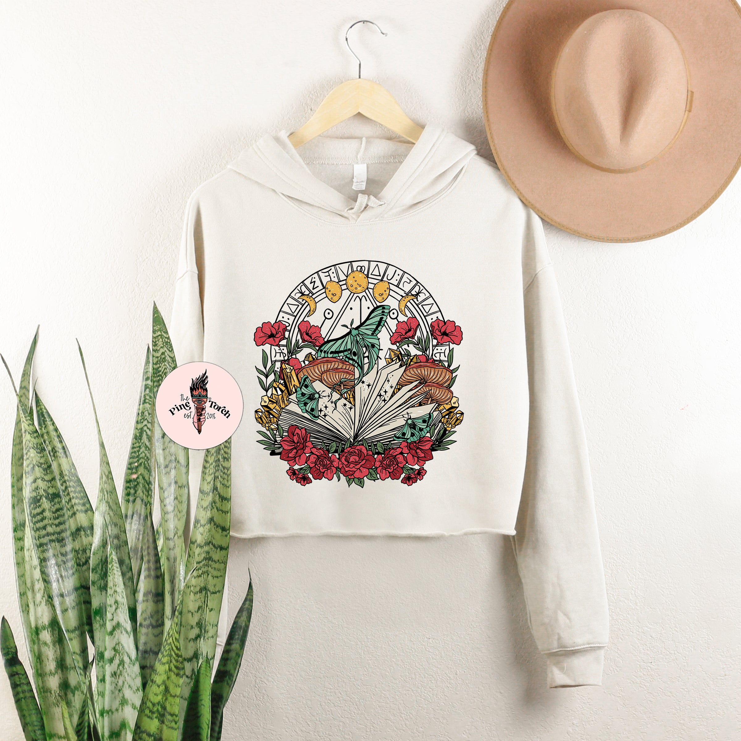 WITCHY BOOK // CROP HOODIE