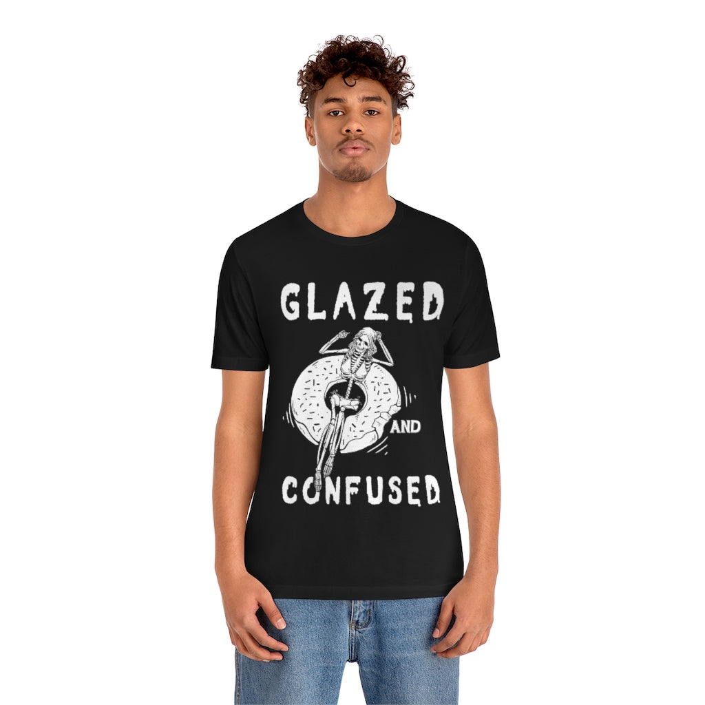 GLAZED AND CONFUSED // BLACK UNISEX TEE