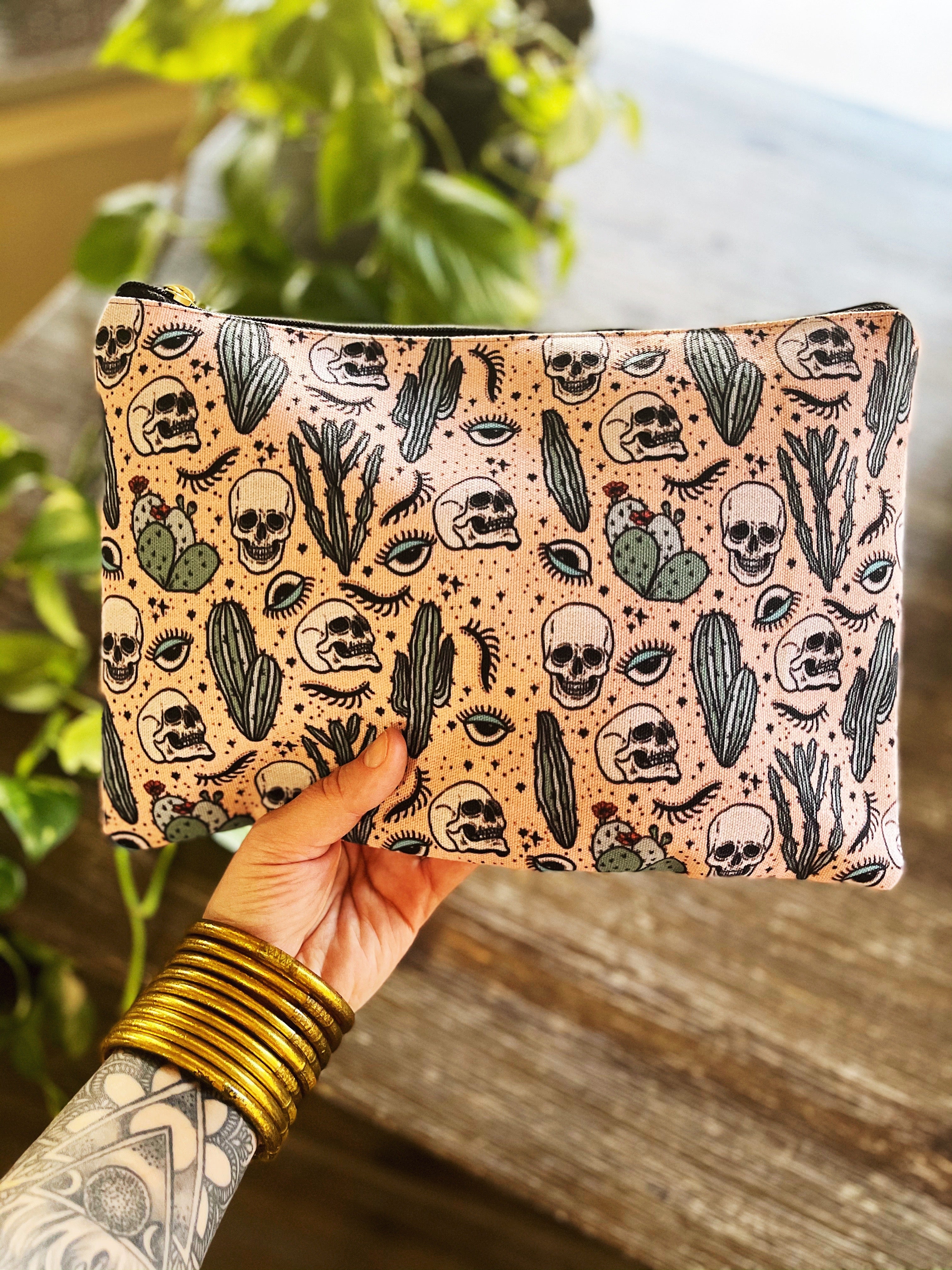 NO BONES ABOUT IT // COSMETIC ZIP POUCH
