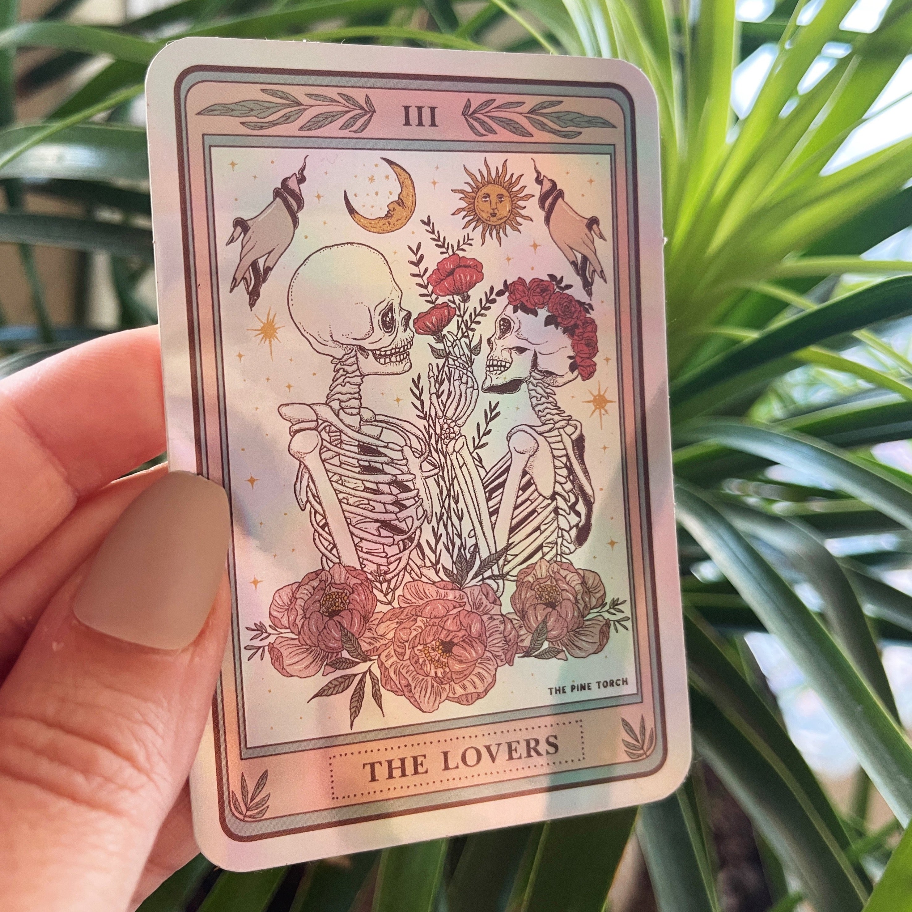 THE LOVERS TAROT « HOLOGRAPHIC STICKER »