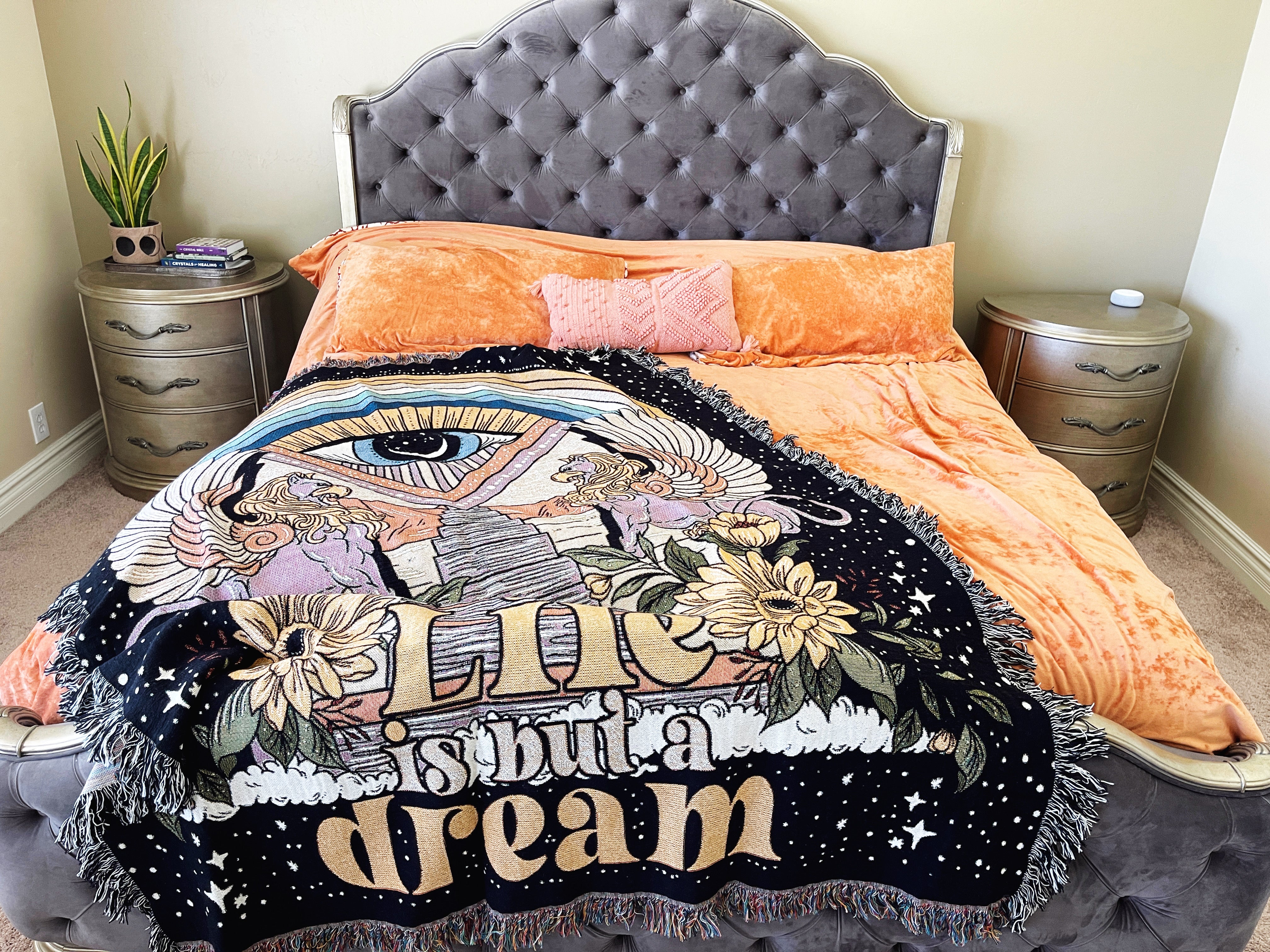 LIFE IS BUT A DREAM // WOVEN FRINGE BLANKET