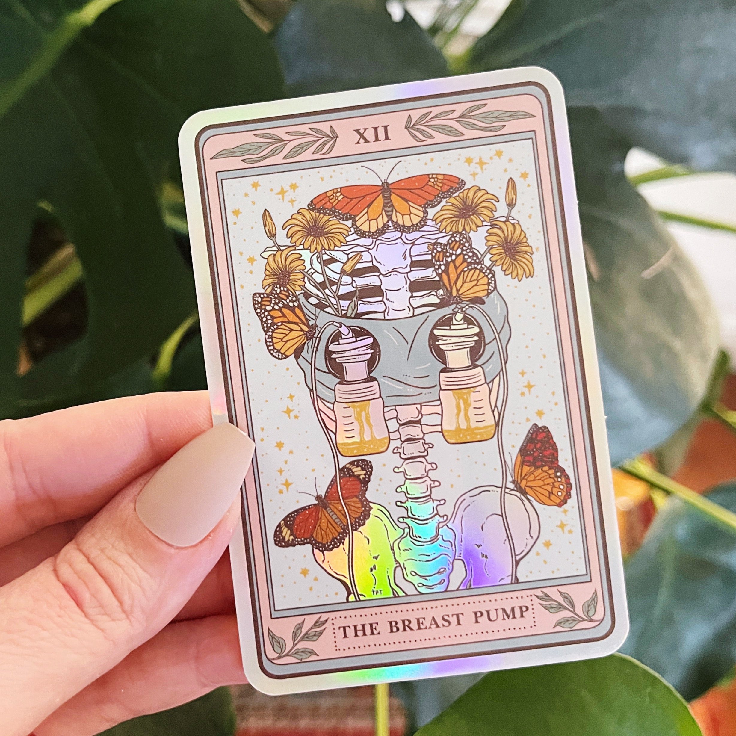 THE BREAST PUMP TAROT « HOLOGRAPHIC STICKER »