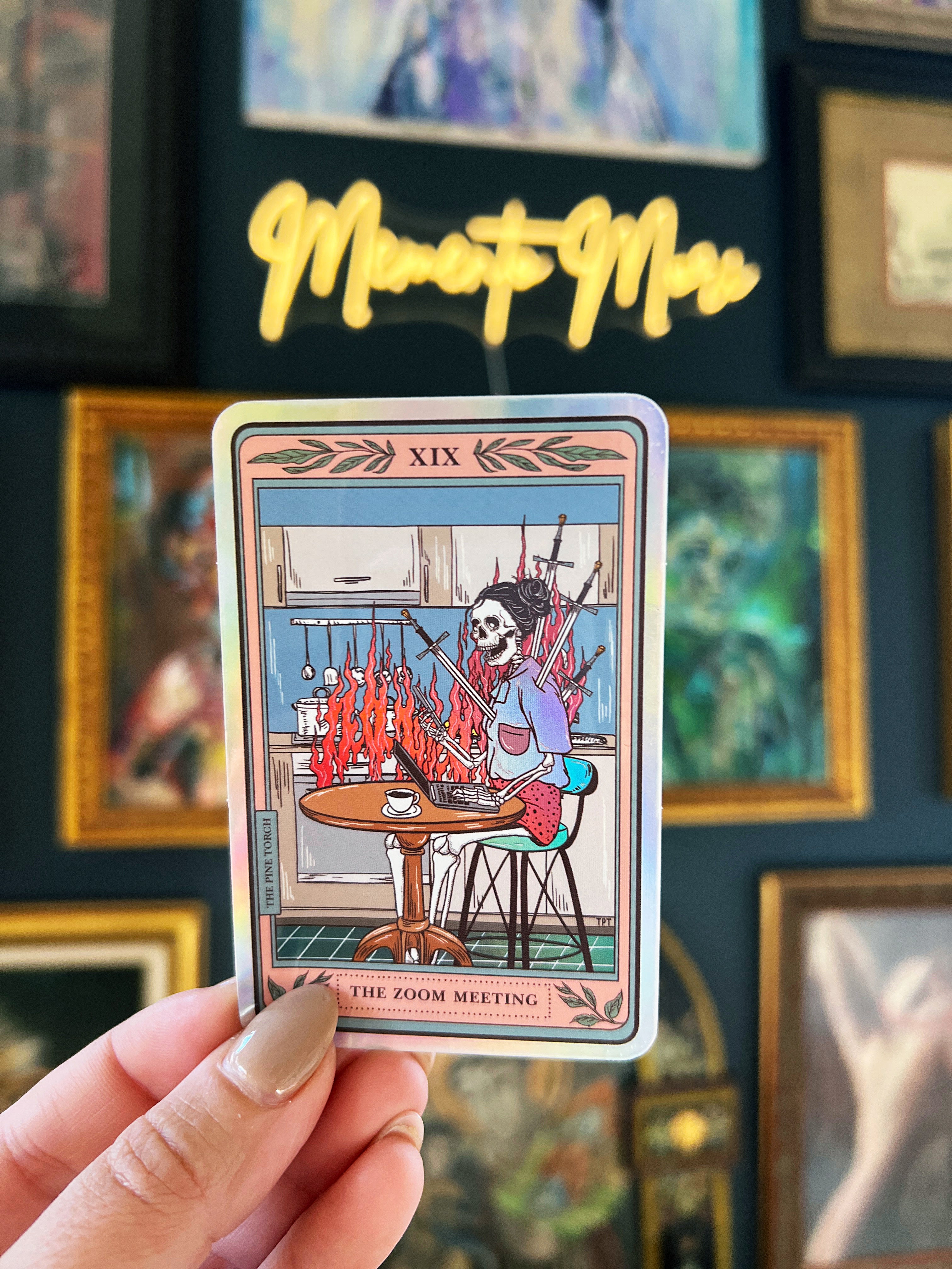 THE ZOOM MEETING TAROT « HOLOGRAPHIC STICKER »