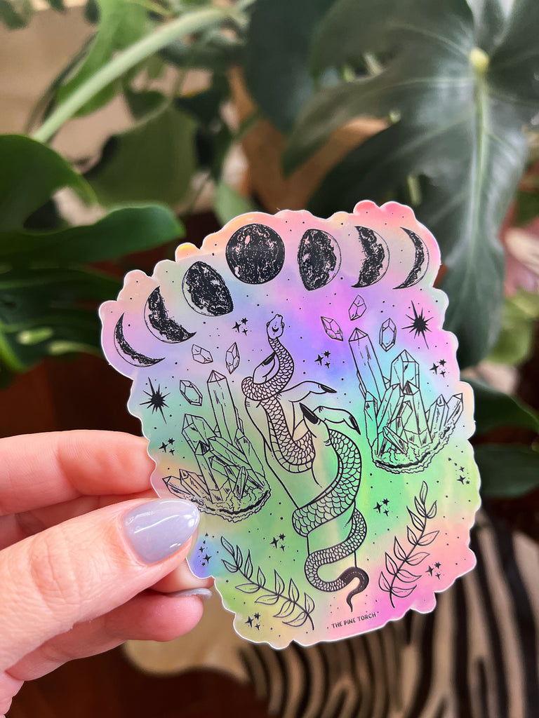 REACH FOR THE MOON « HOLOGRAPHIC STICKER »