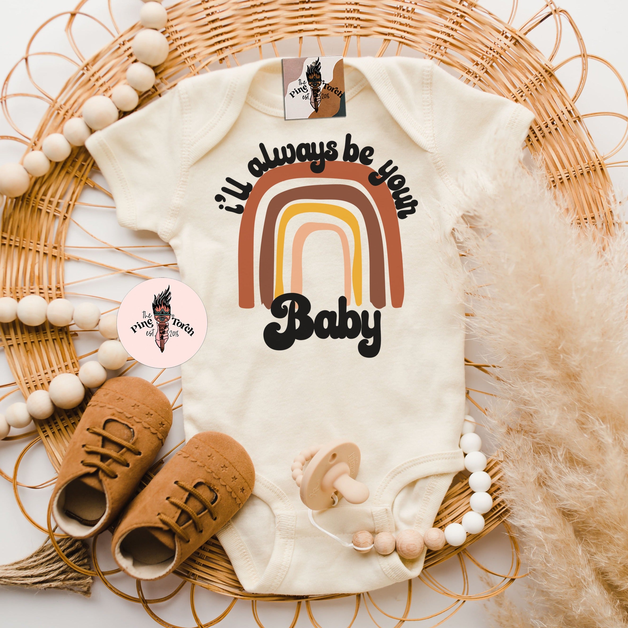 « I'LL ALWAYS BE YOUR BABY » CUSTOMIZED BODYSUIT