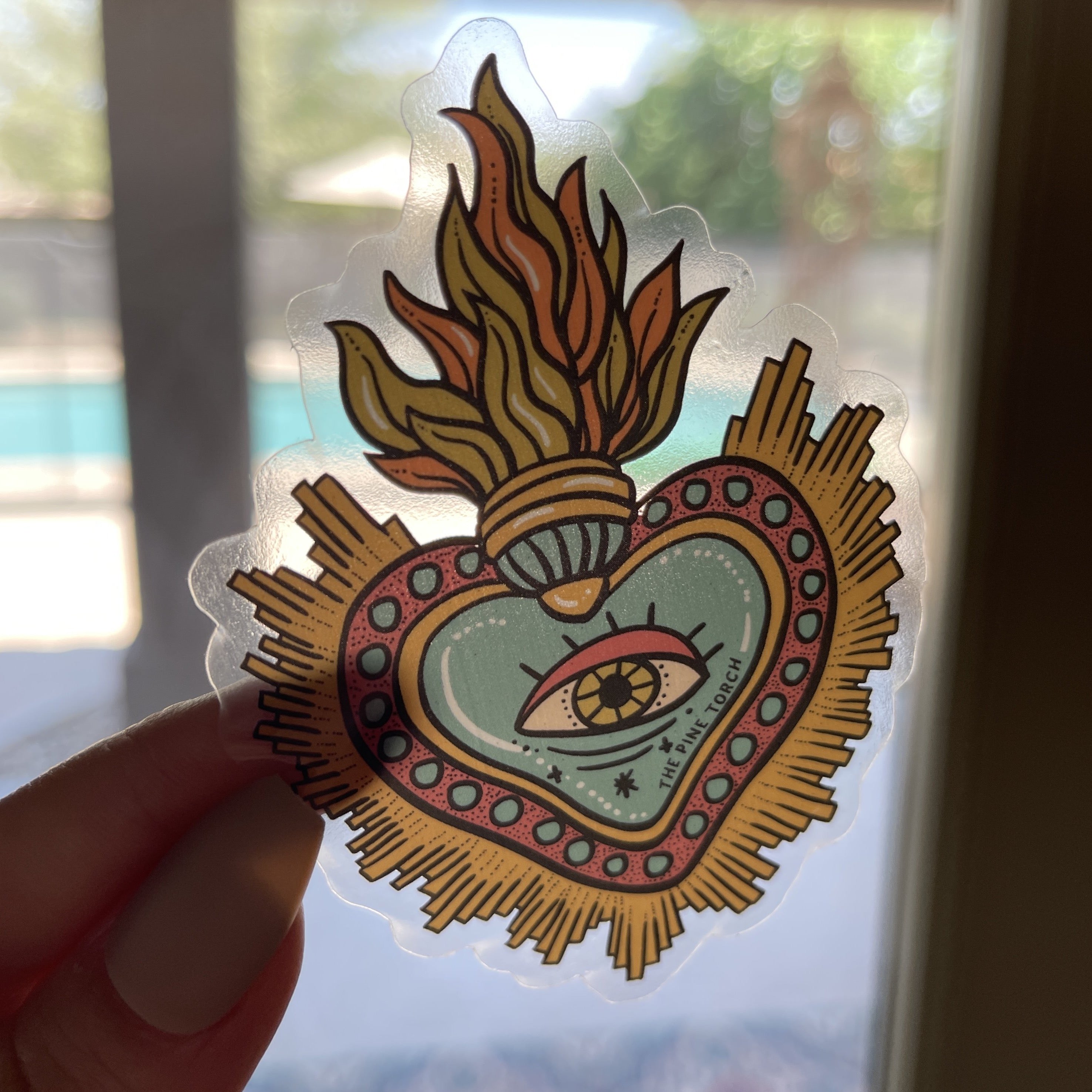 SACRED HEART « CLEAR STICKER »