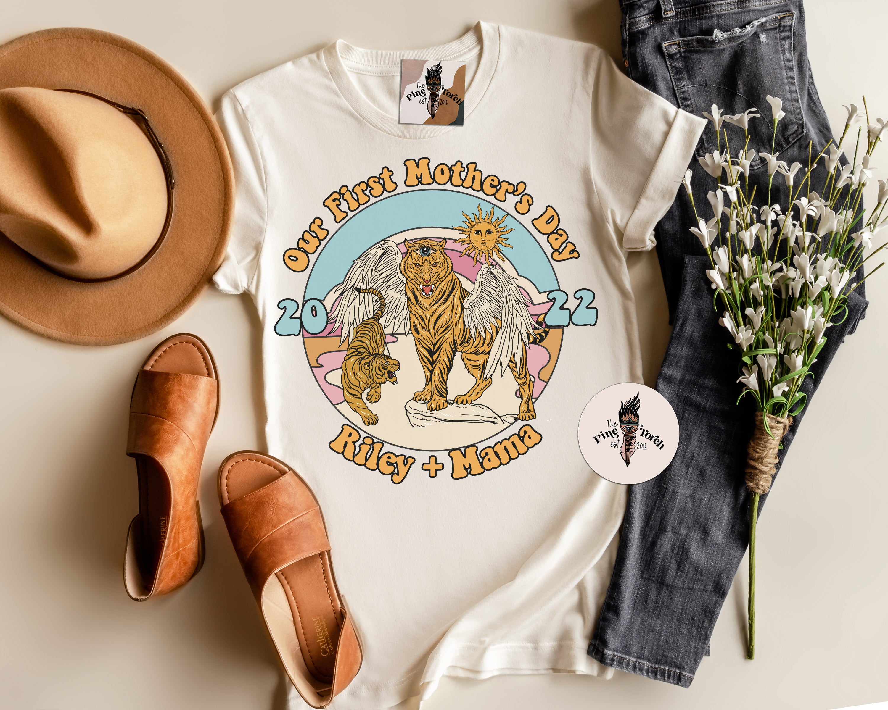 « FIRST MOTHER'S DAY WITH TIGERS » CUSTOMIZED BODYSUIT