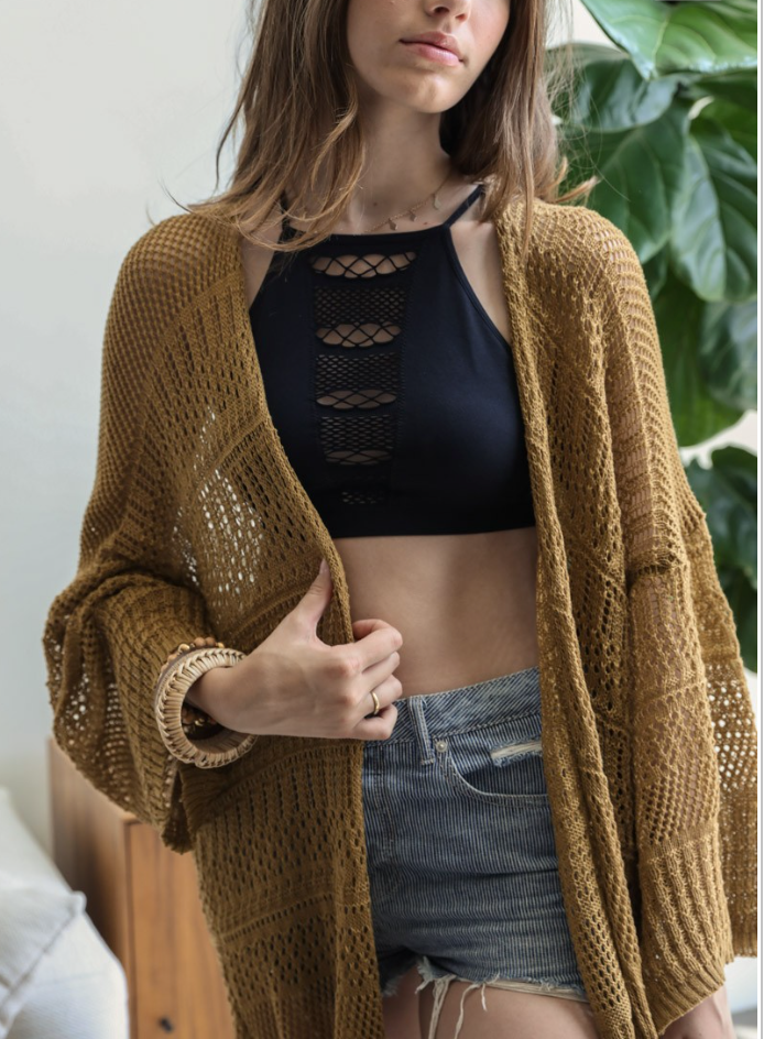 << THE BOHEMIAN >> LIGHTWEIGHT KNIT CARDIGAN (4 COLORS)