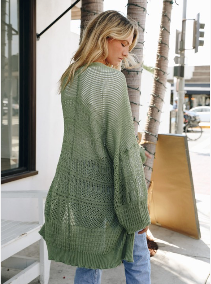 << THE BOHEMIAN >> LIGHTWEIGHT KNIT CARDIGAN (4 COLORS)