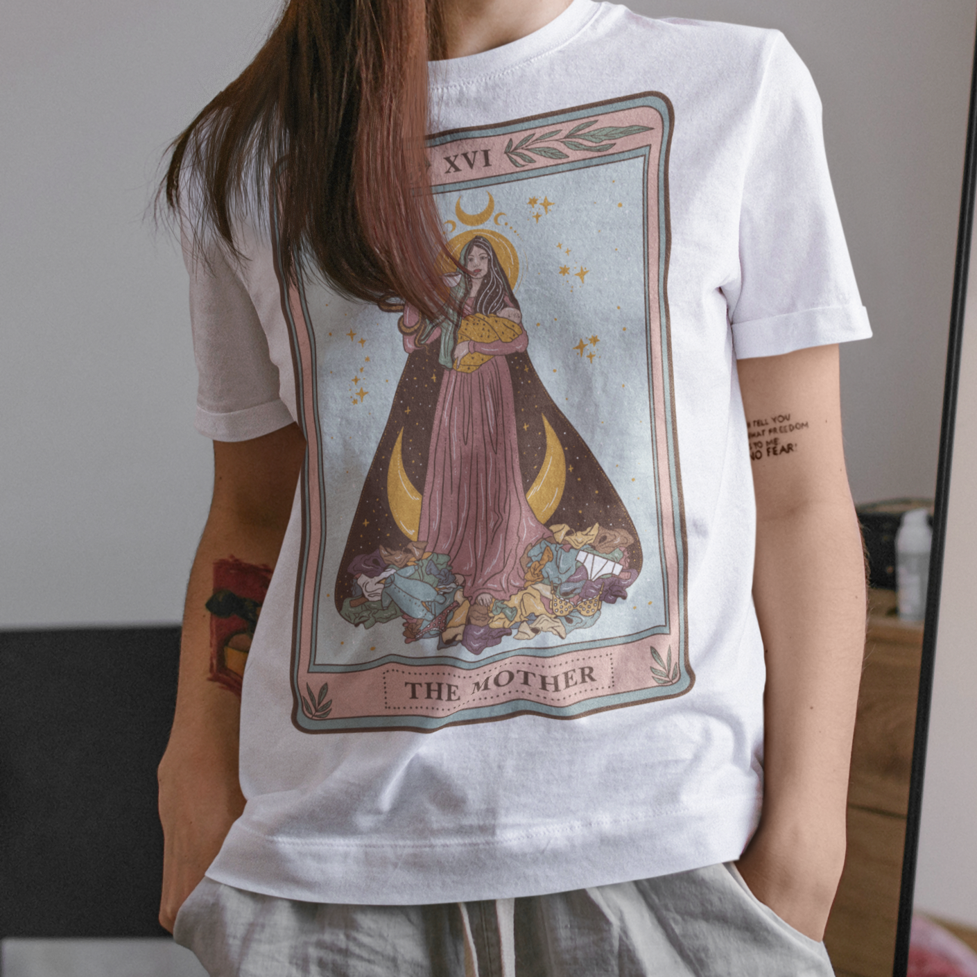 « THE MOTHER (in color) » SLOUCHY OR UNISEX TEE