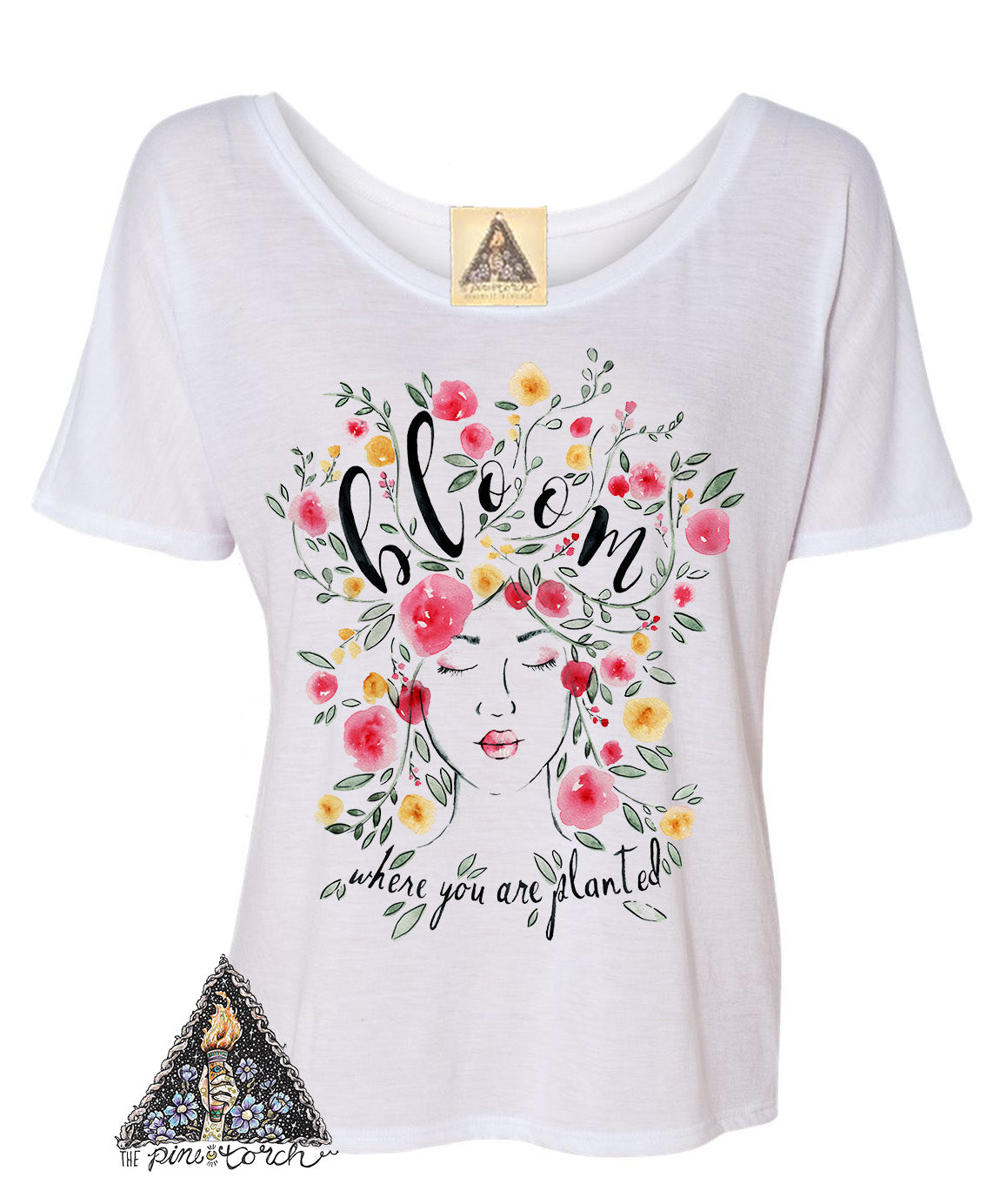 « BLOOM WHERE YOU ARE PLANTED » WOMEN'S SLOUCHY OR UNISEX TEE