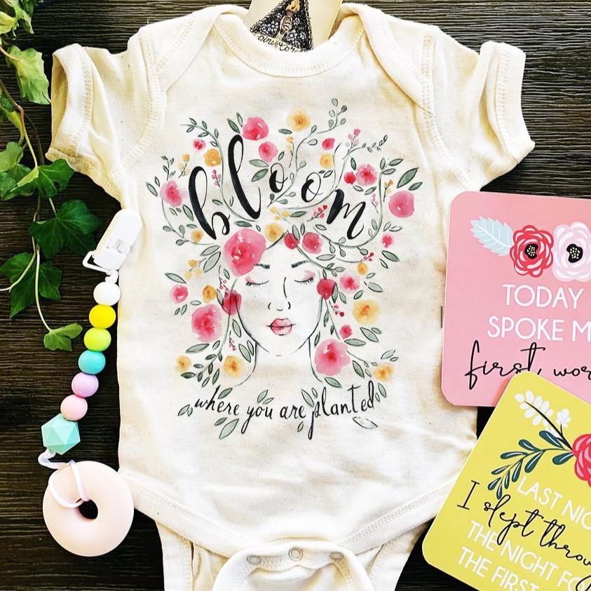 « BLOOM WHERE YOU ARE PLANTED » BODYSUIT