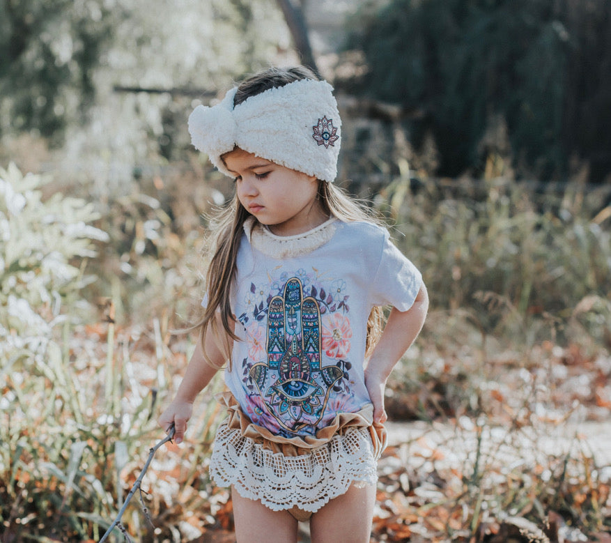 SPECIAL EDITION « BOHEMIAN DREAMS BOX » BLOOMERS, HAMSA TEE, HAMSA TOPKNOT