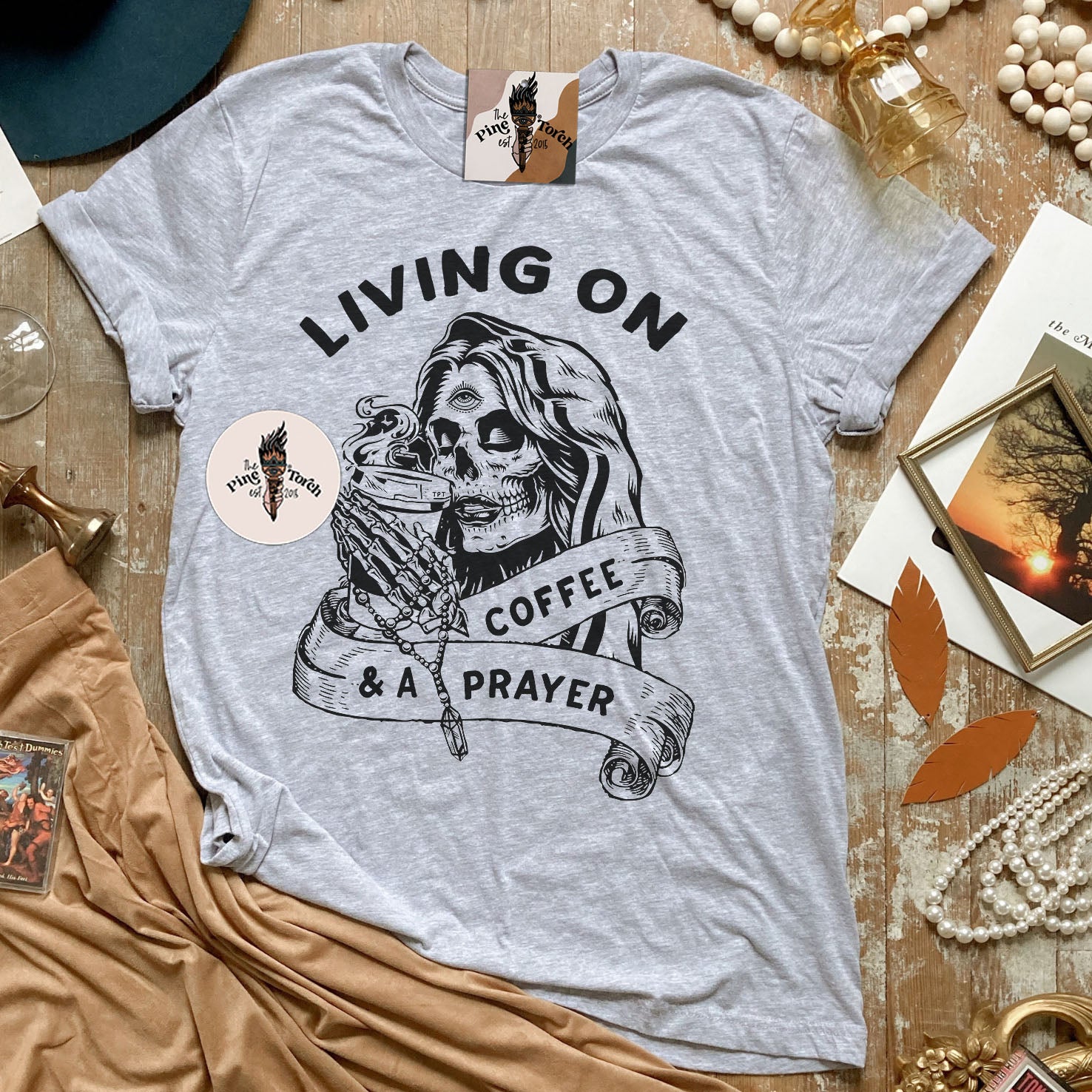 LIVING ON COFFEE AND A PRAYER // UNISEX TEE