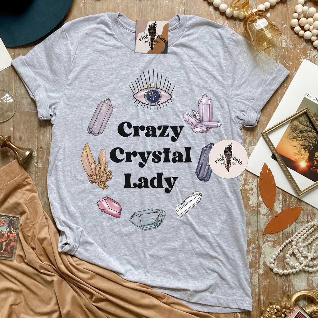 CRAZY CRYSTAL LADY // UNISEX TEE