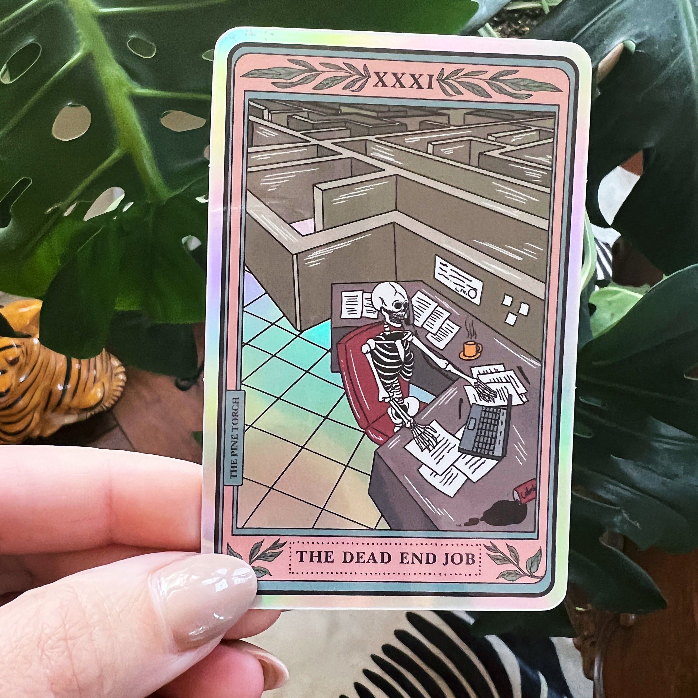 THE DEAD-END JOB TAROT « HOLOGRAPHIC STICKER »