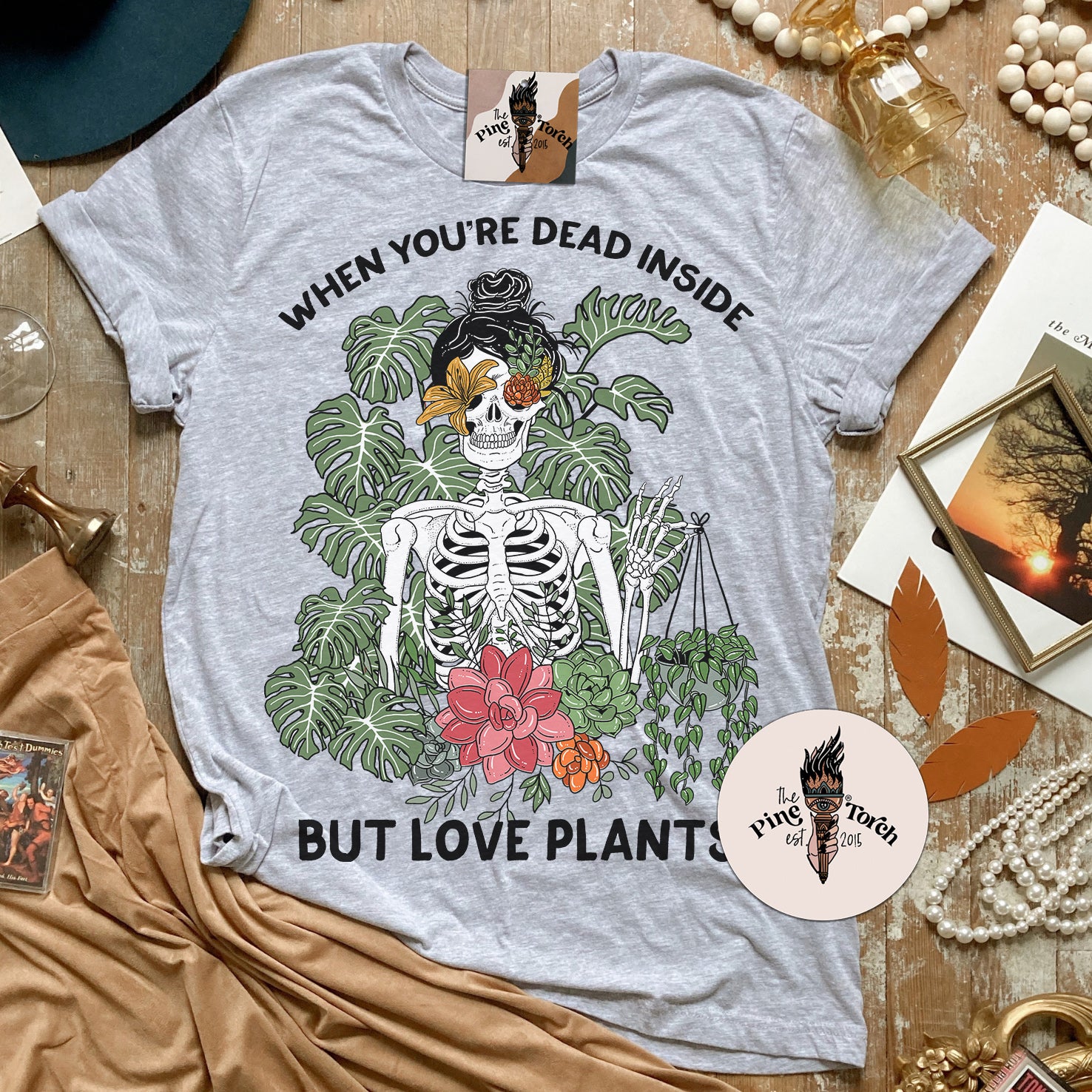 WHEN YOU'RE DEAD INSIDE BUT LOVE PLANTS // UNISEX TEE (3 colors)