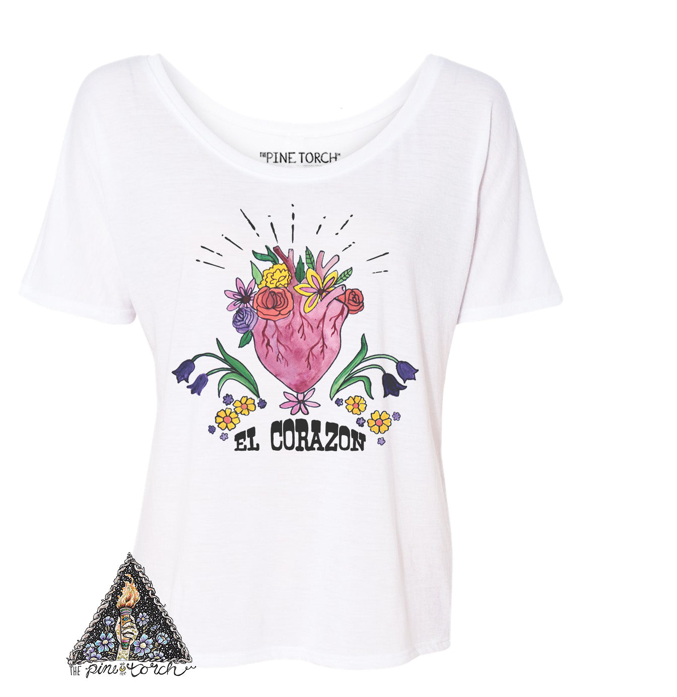 « EL CORAZON » WOMEN'S SLOUCHY OR UNISEX TEE