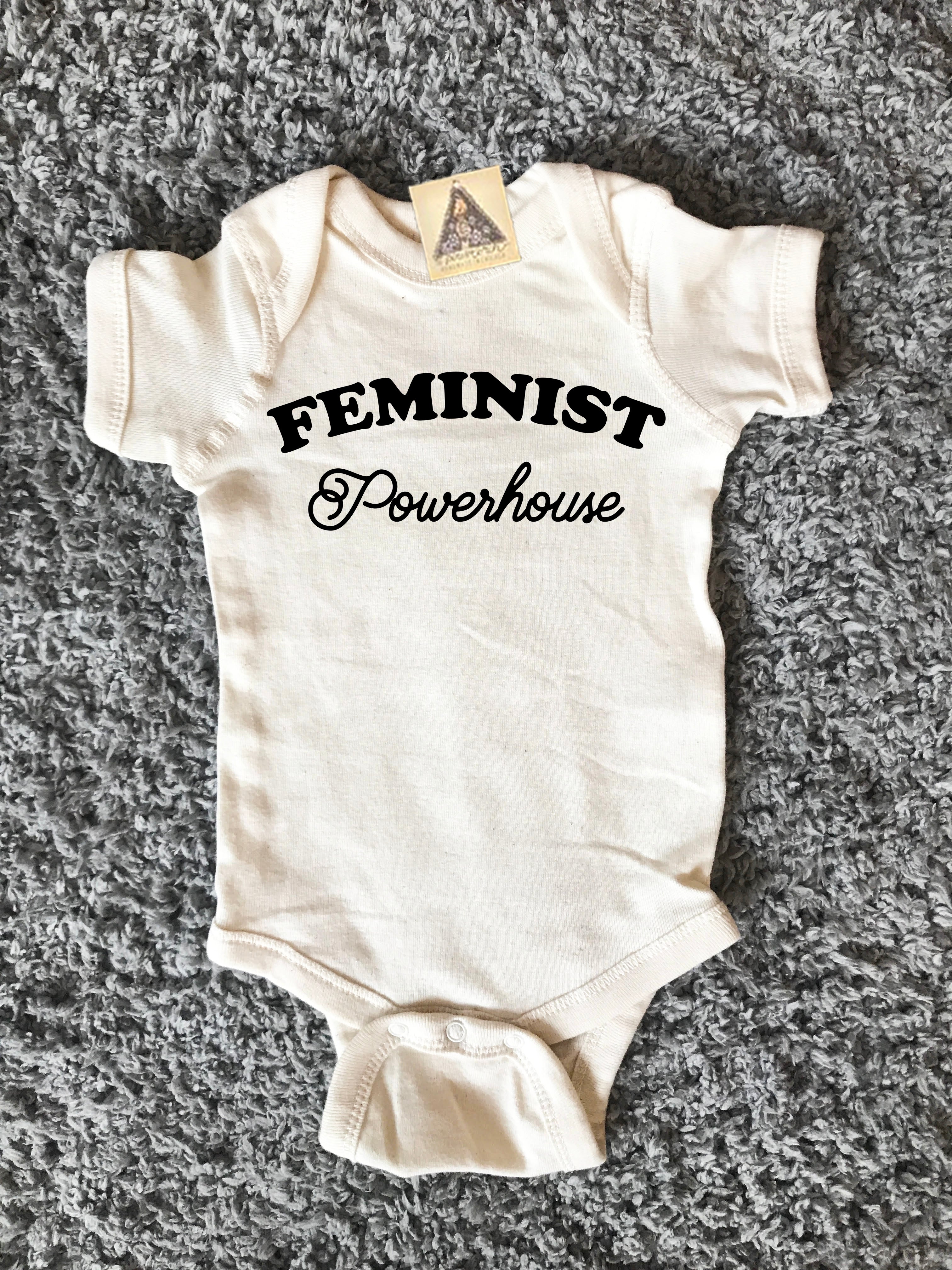 « FEMINIST POWERHOUSE » CREAM BODYSUIT