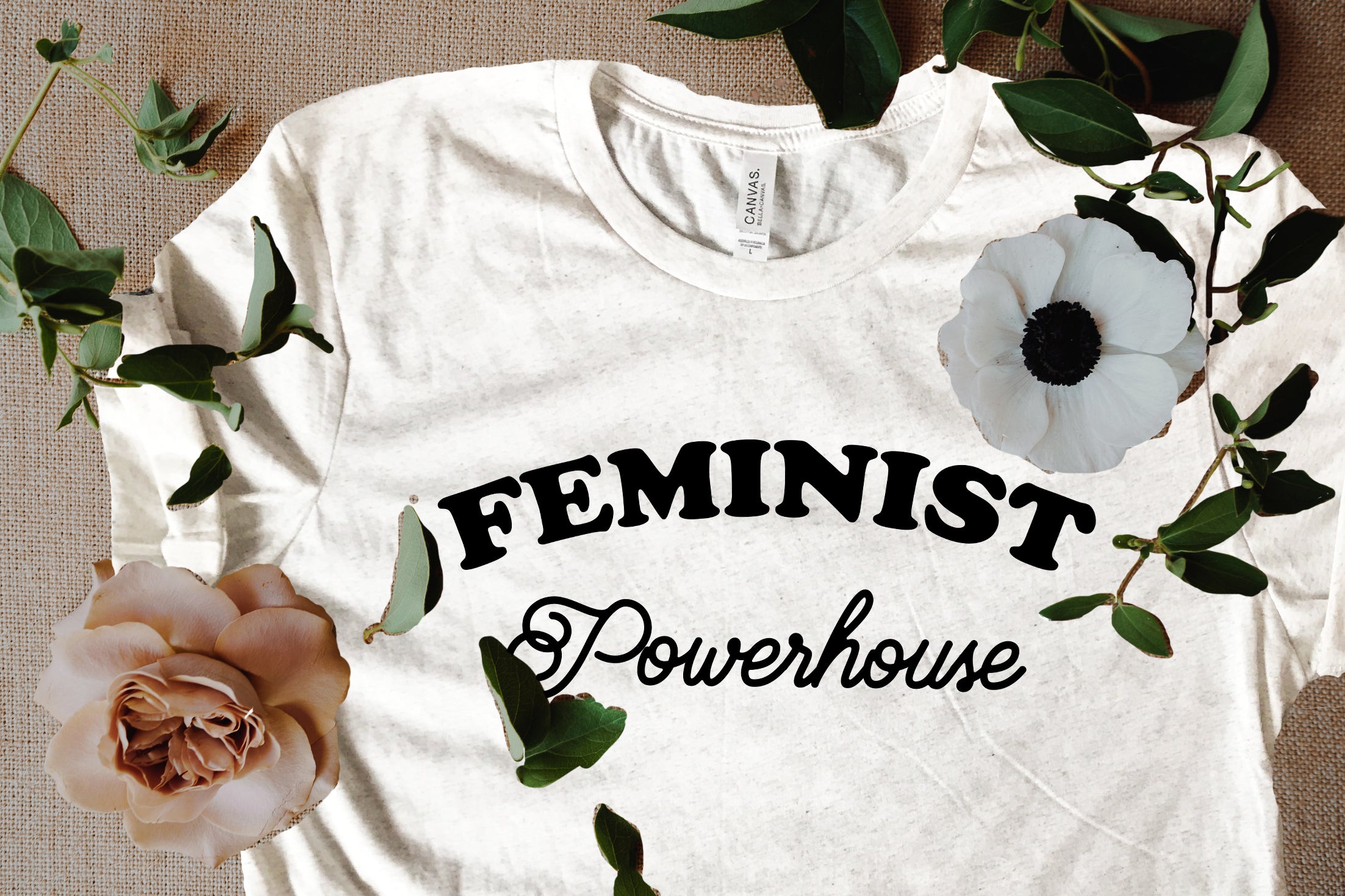 « FEMINIST POWERHOUSE » CREAM BODYSUIT