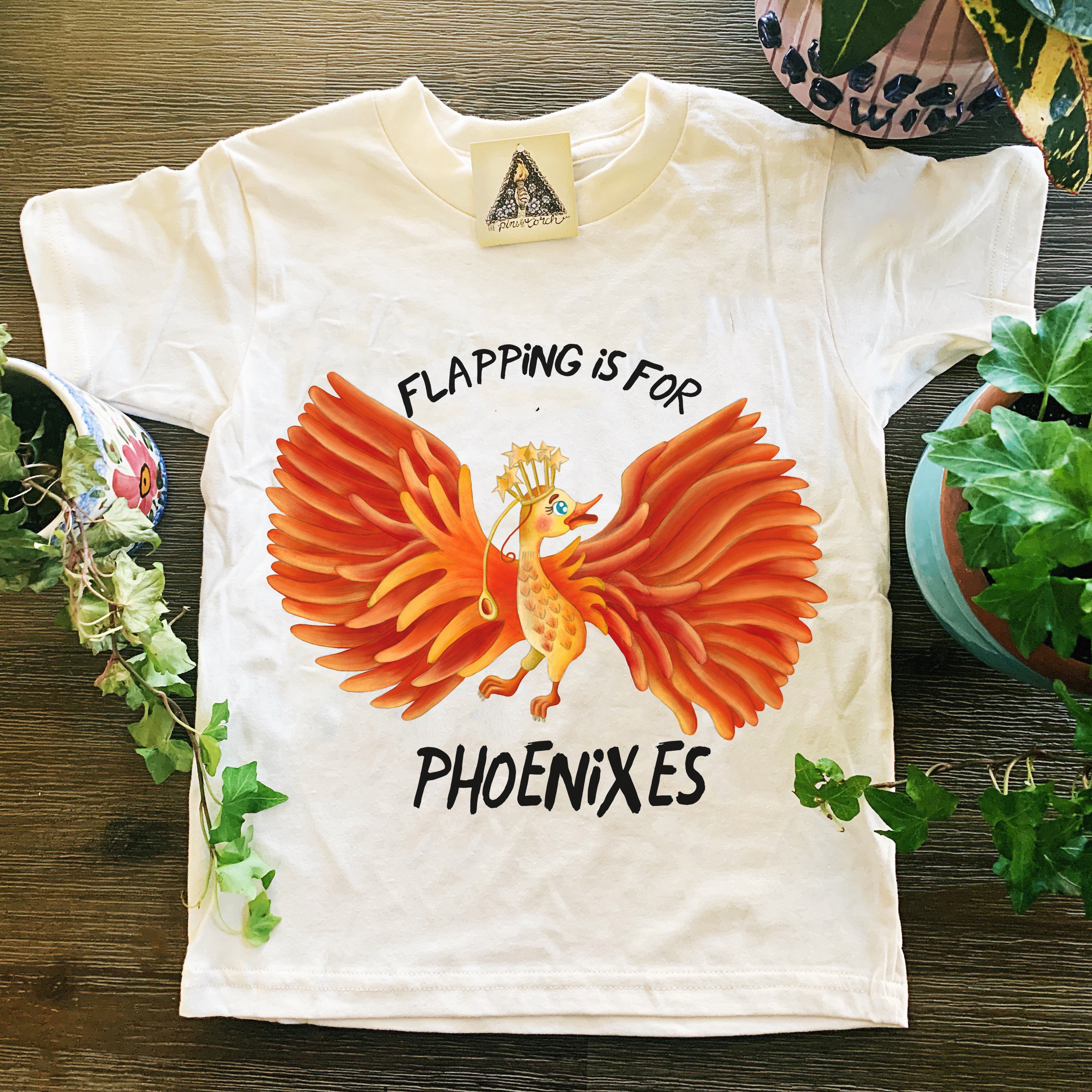 « FLAPPING IS FOR PHOENIXES » KIDS/YOUTH TEE