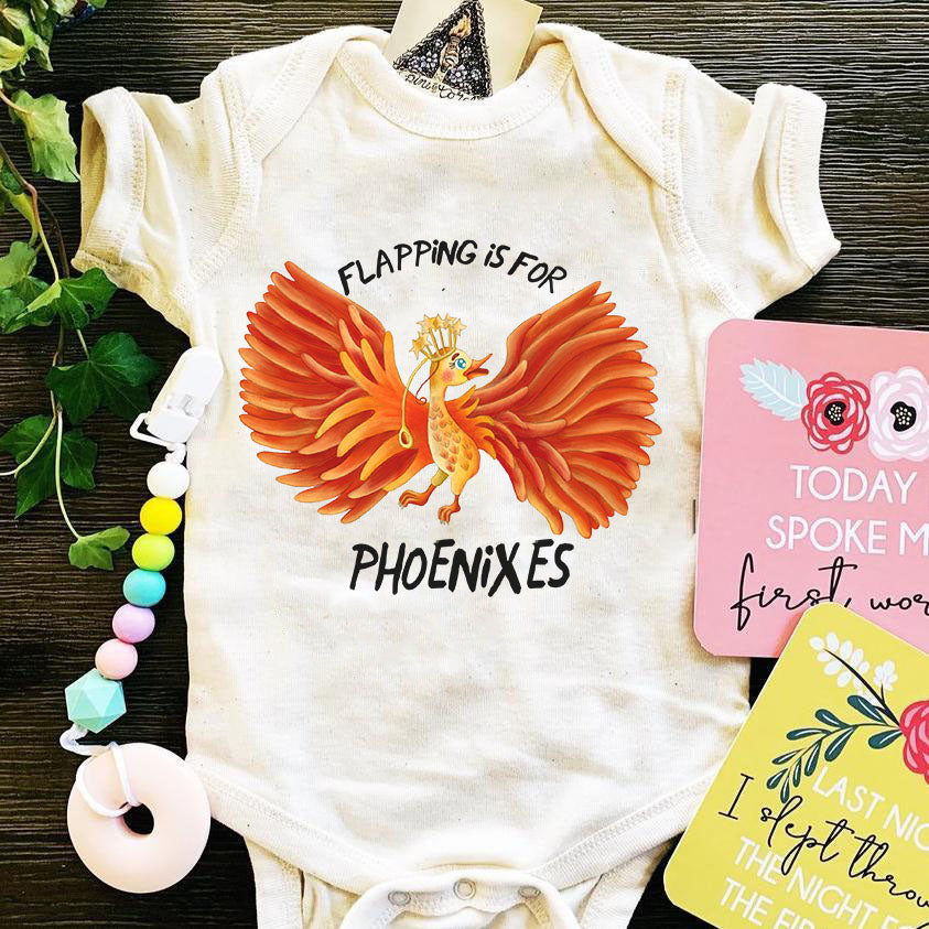 « FLAPPING IS FOR PHOENIXES » BODYSUIT