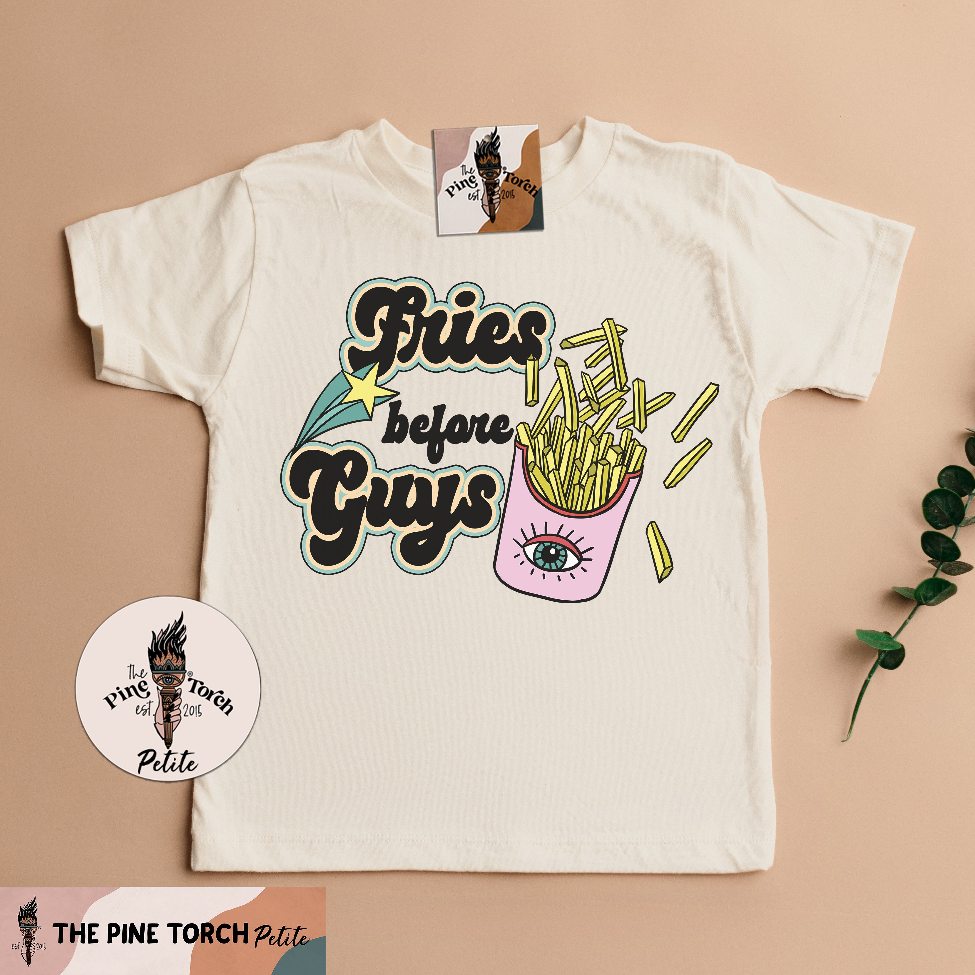 « FRIES BEFORE GUYS » UNISEX WHITE OR CREAM TEE