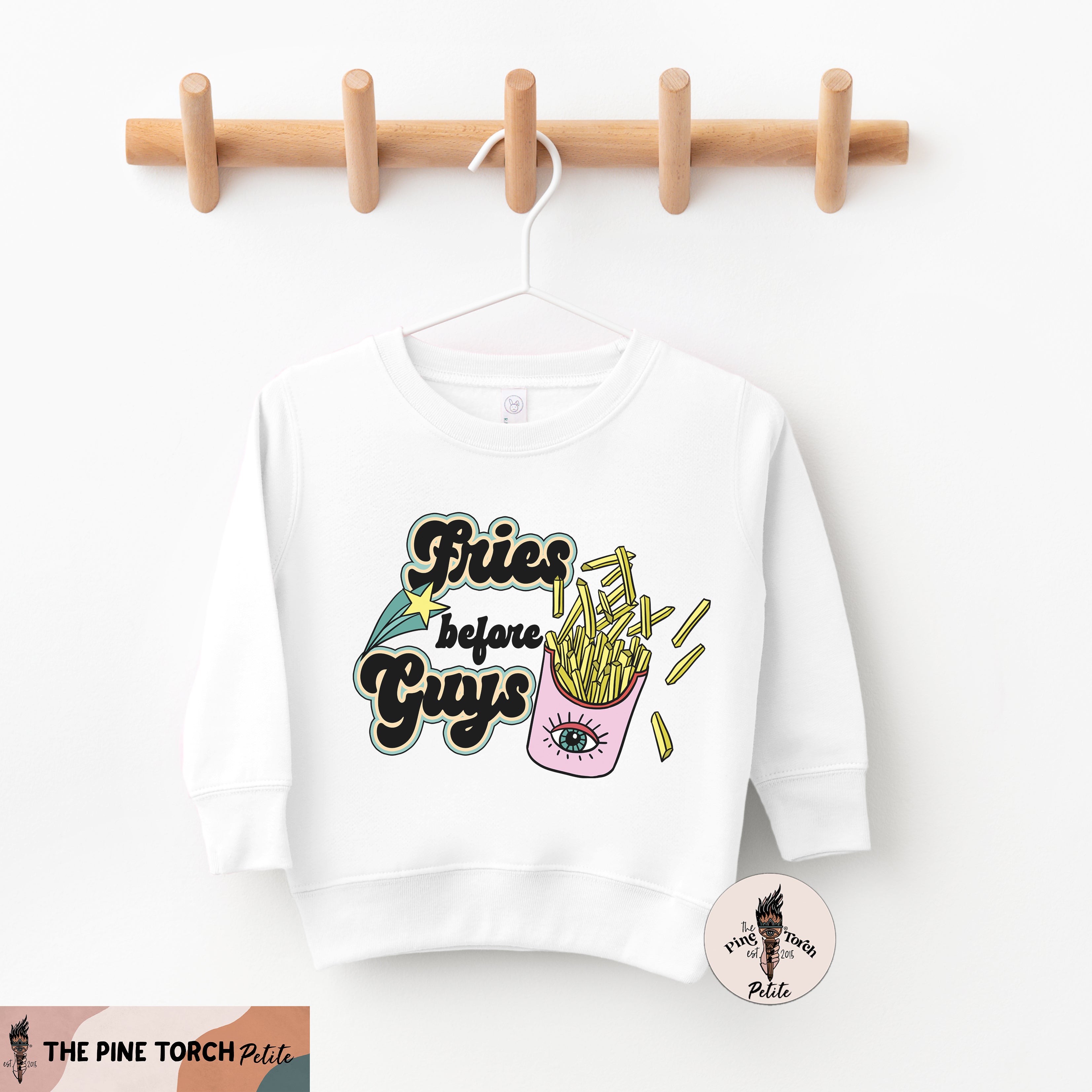 « FRIES BEFORE GUYS » UNISEX WHITE OR CREAM TEE