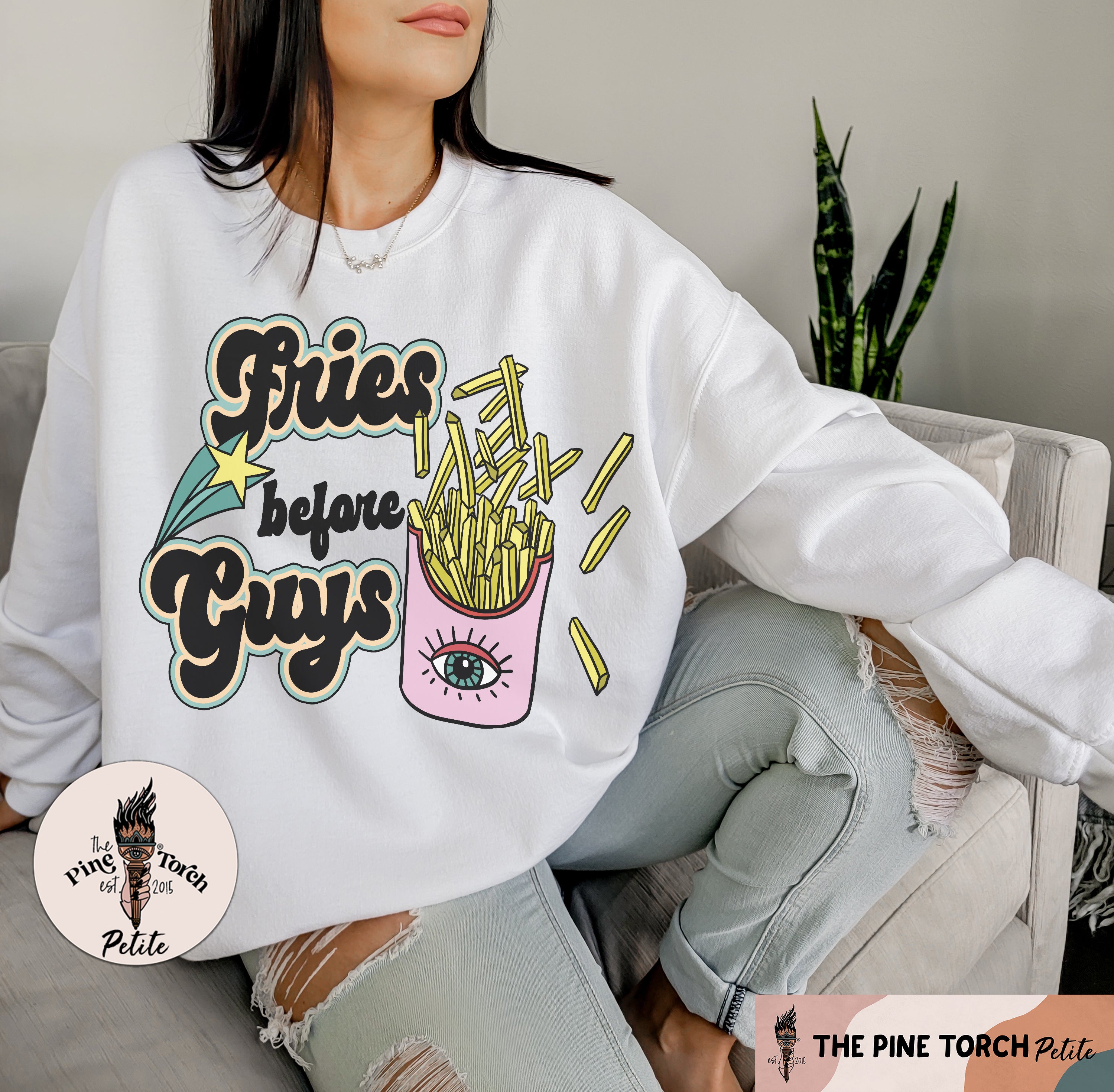 « FRIES BEFORE GUYS » UNISEX PULLOVER