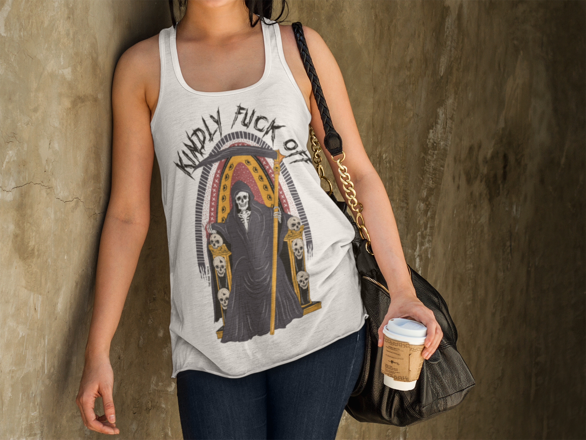 « KINDLY F*CK OFF » SLOUCHY TANK