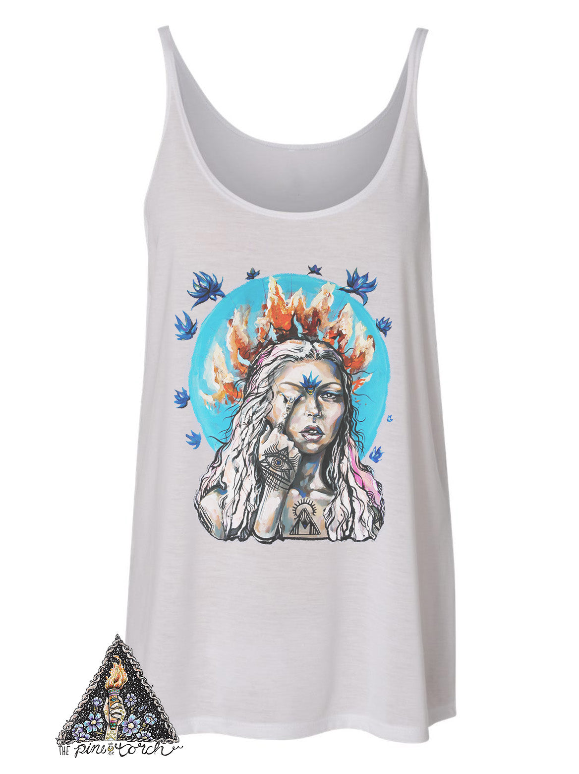 « GIRL ON FIRE » SLOUCHY TANK