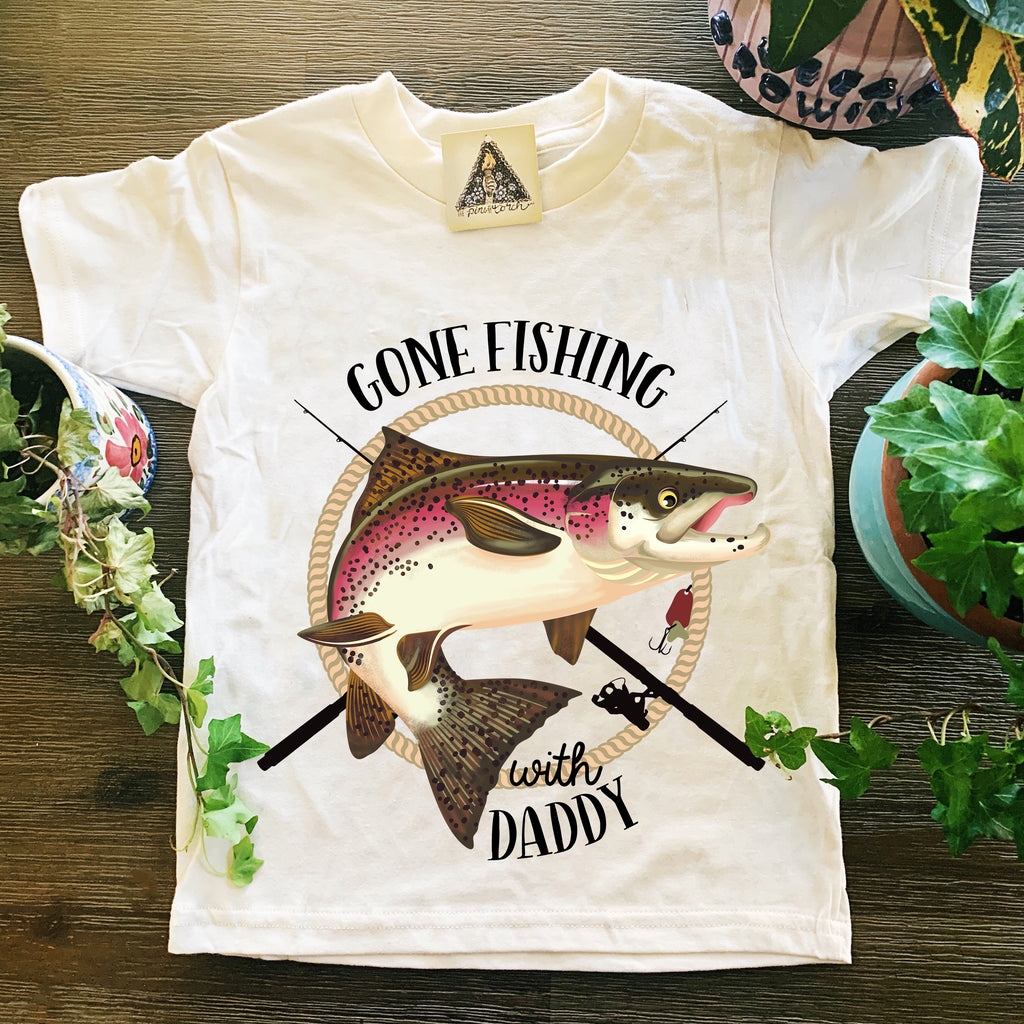 « GONE FISHING WITH DADDY » KID'S TEE